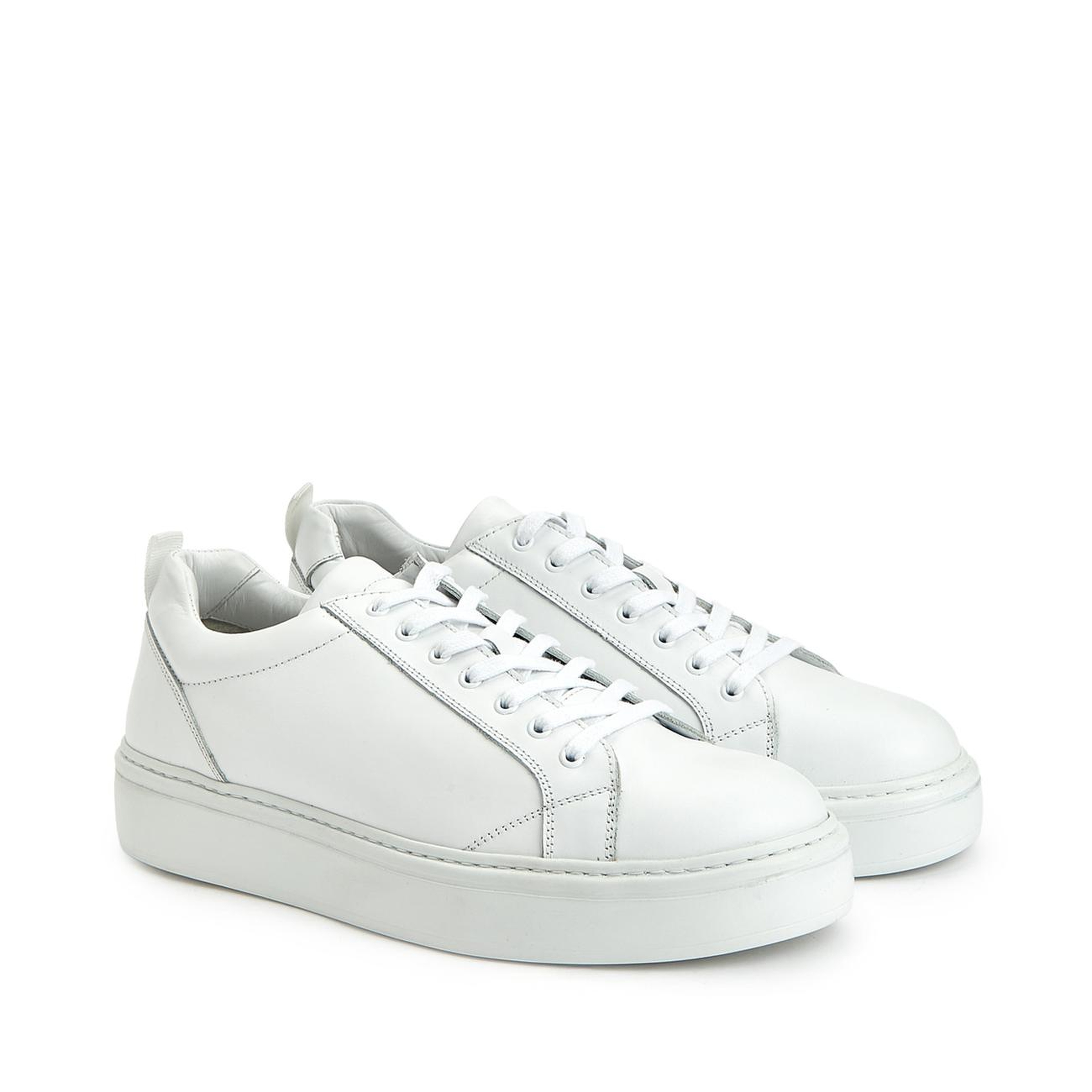 George Hogg Erkek Beyaz Deri Sneaker
