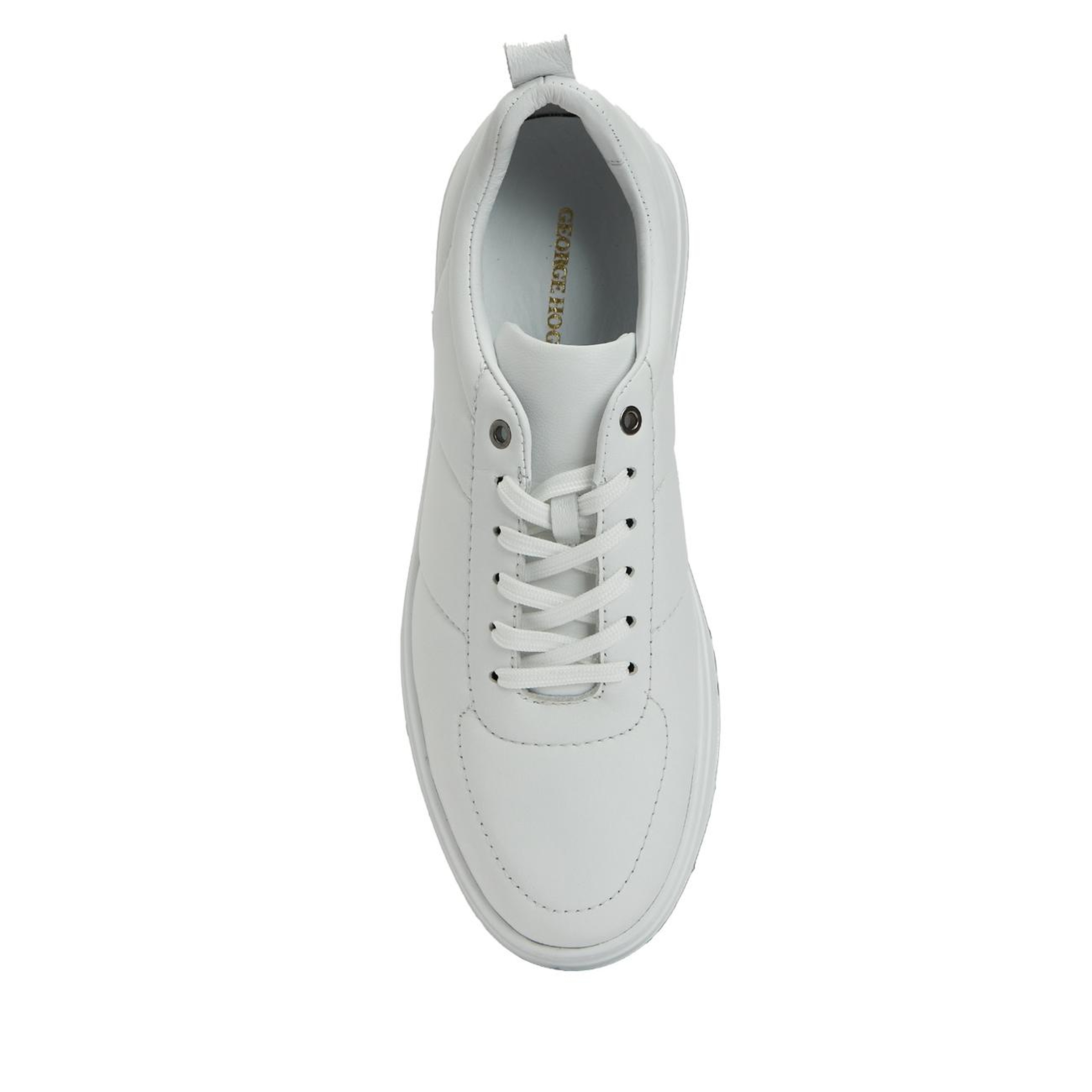 George Hogg Erkek Beyaz Deri Sneaker