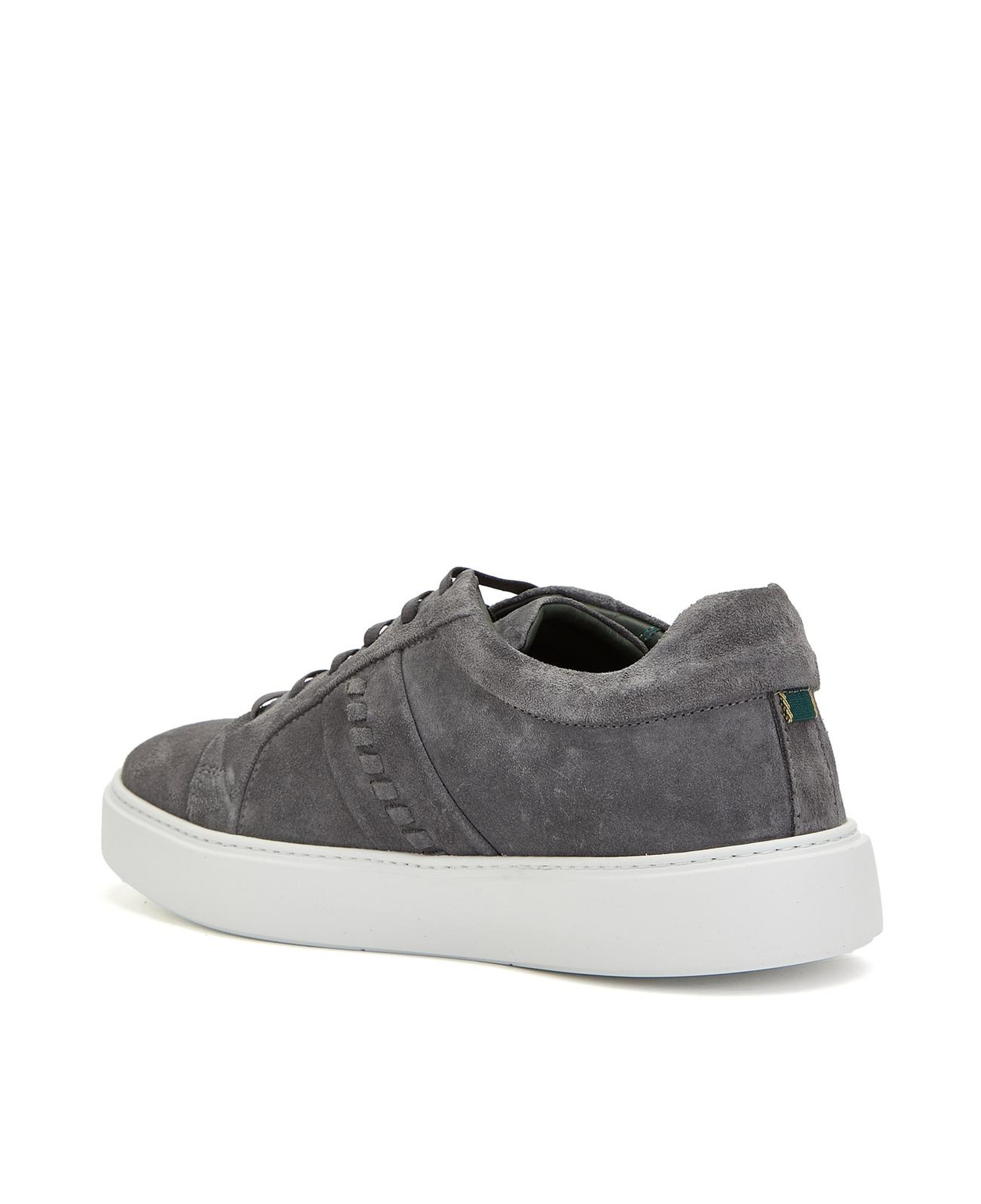 George Hogg Erkek Antrasit Örgü Detaylı Süet Sneaker