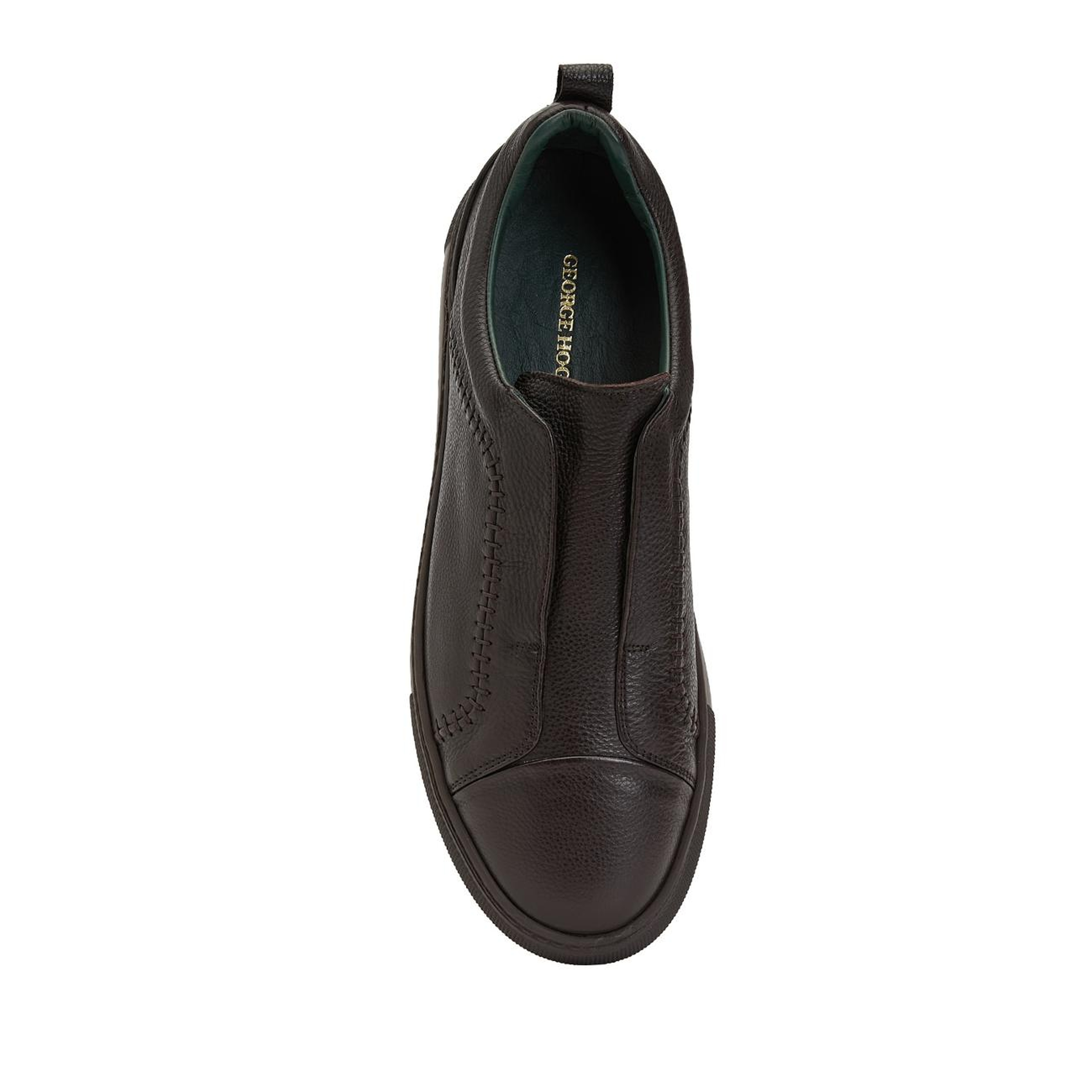 George Hogg Erkek Acı Kahve Saraç Detaylı Deri Sneaker