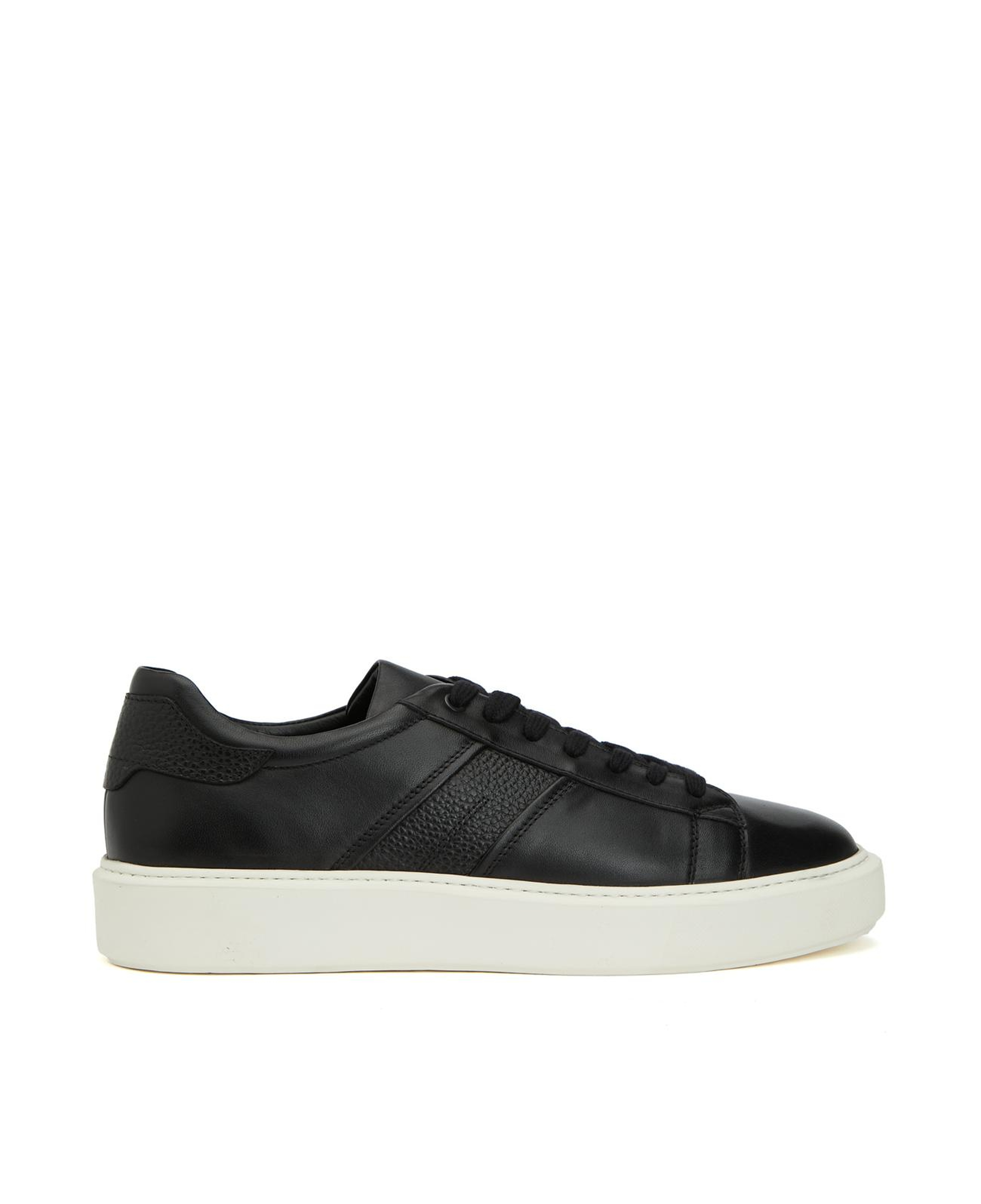 Divarese Erkek Siyah Günlük Deri Sneaker