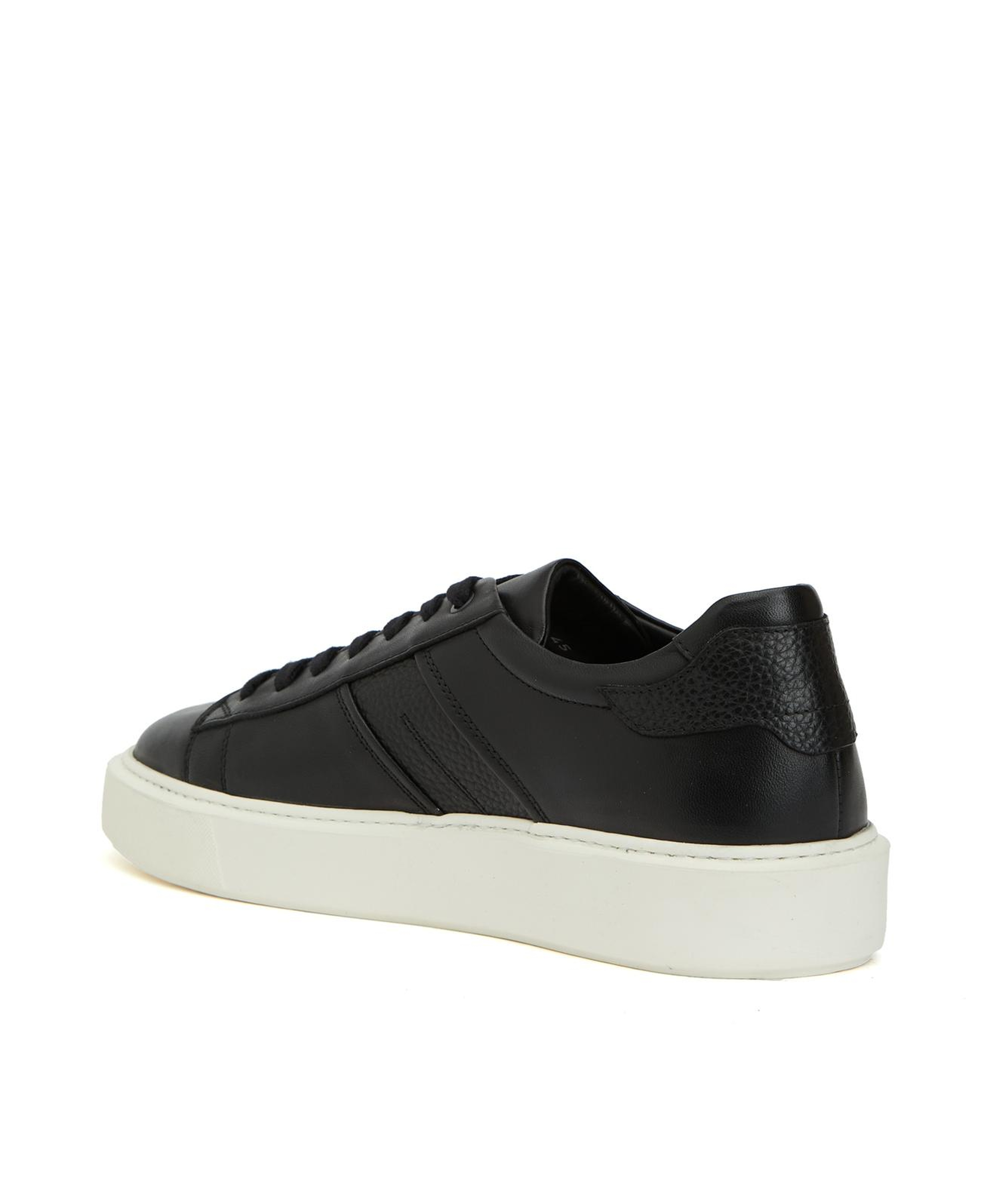 Divarese Erkek Siyah Günlük Deri Sneaker