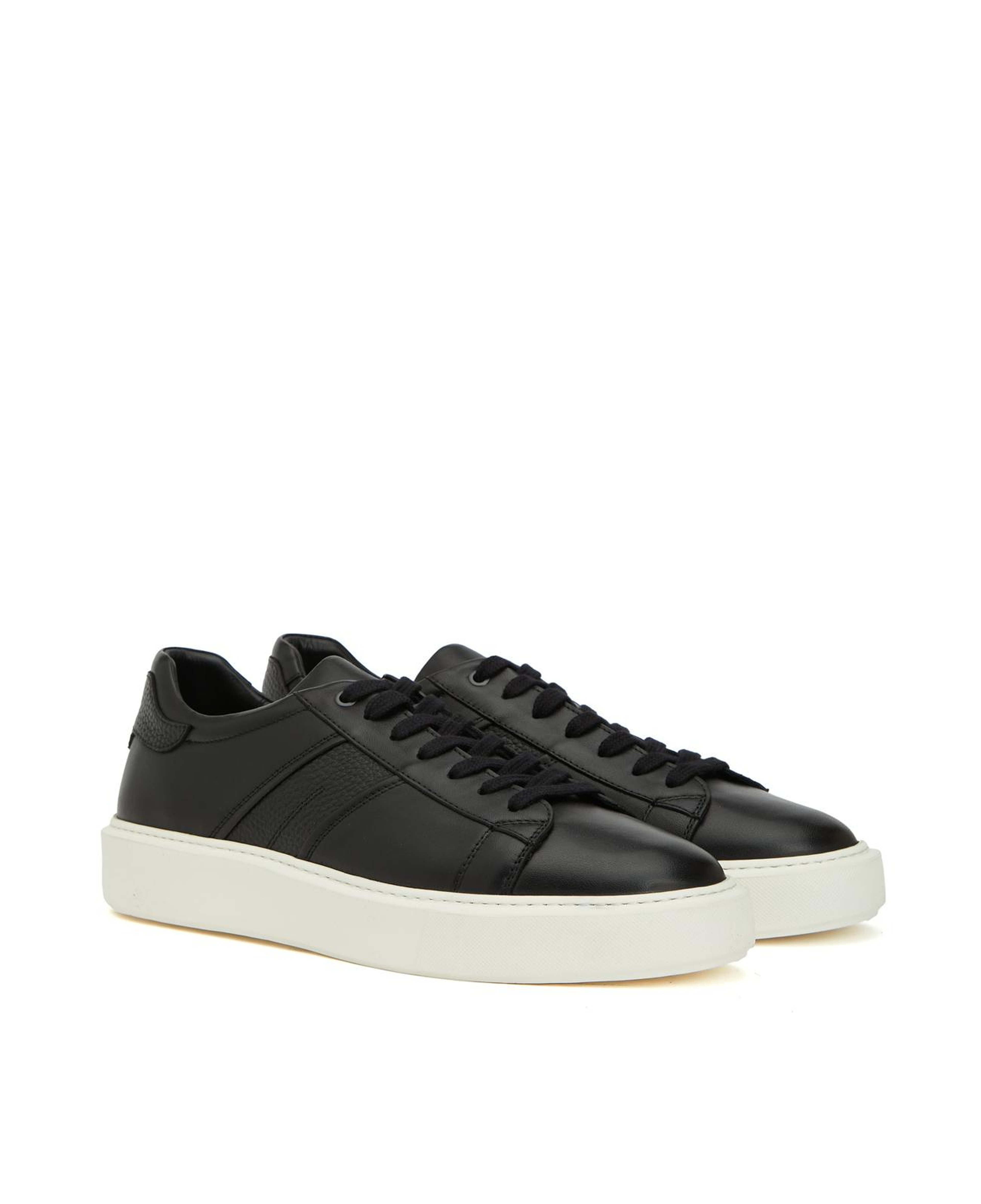Divarese Erkek Siyah Günlük Deri Sneaker