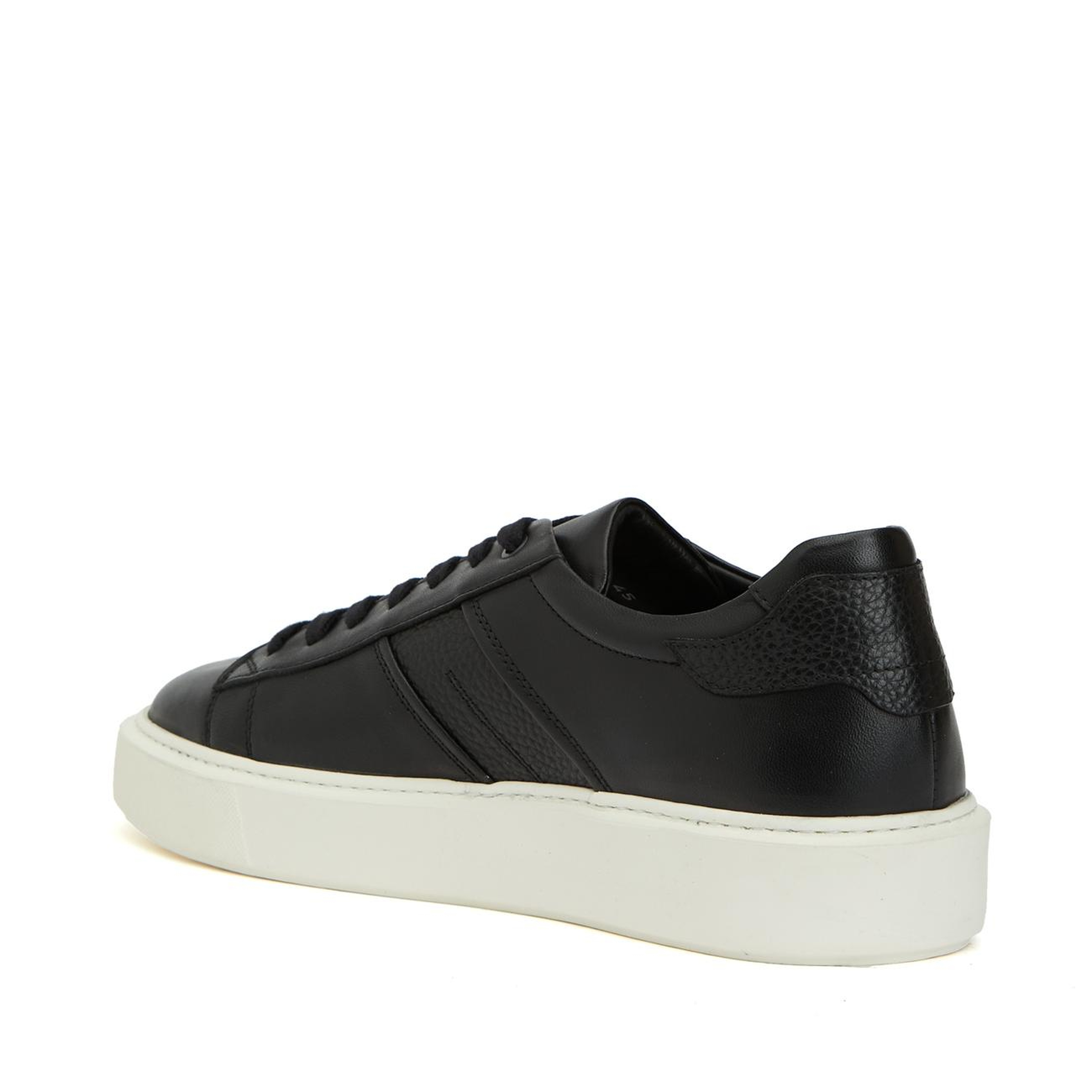 Divarese Erkek Siyah Günlük Deri Sneaker