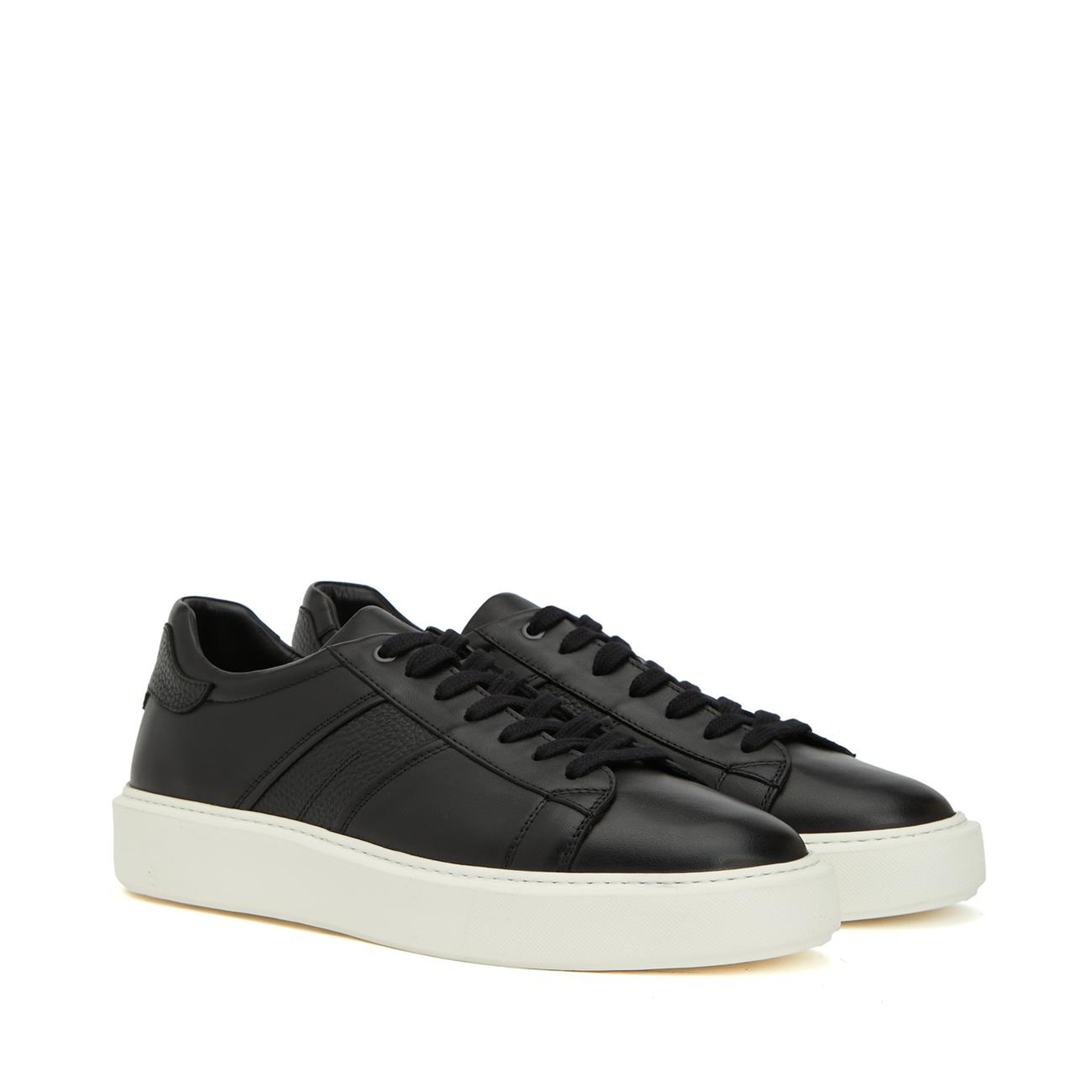 Divarese Erkek Siyah Günlük Deri Sneaker