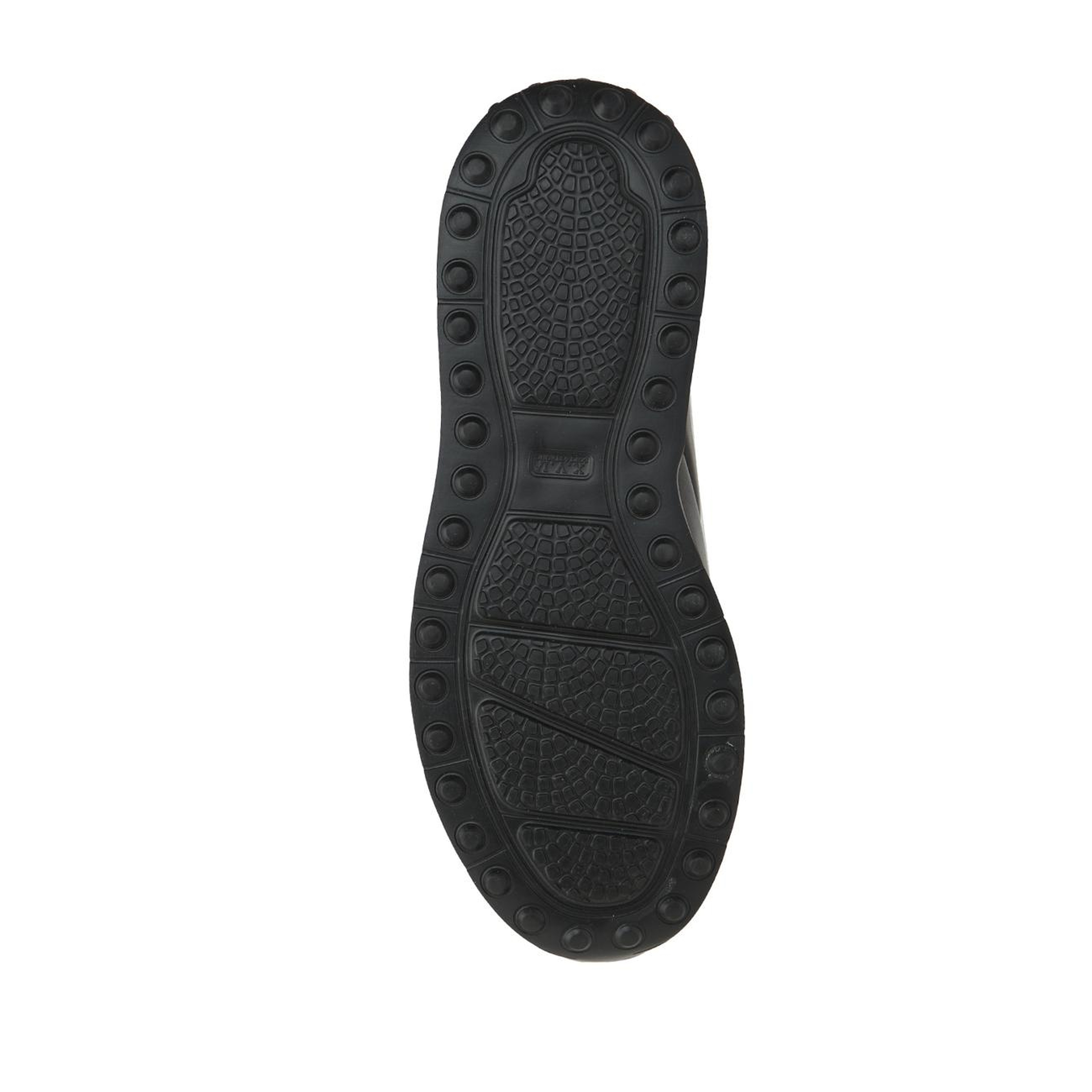 George Hogg Erkek Siyah Dikiş Detaylı Deri Sneaker