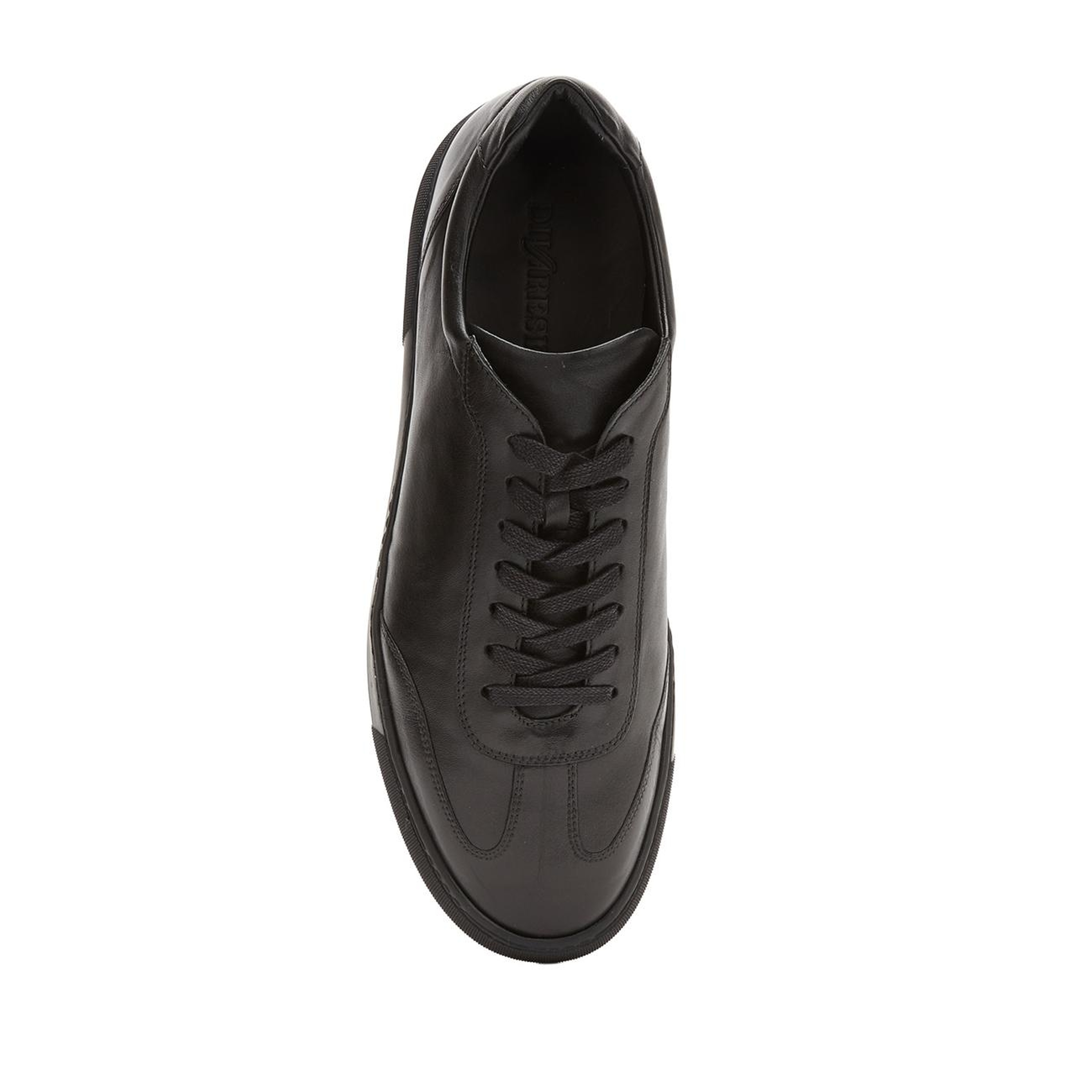 Divarese Erkek Siyah Günlük Rahat Deri Sneaker
