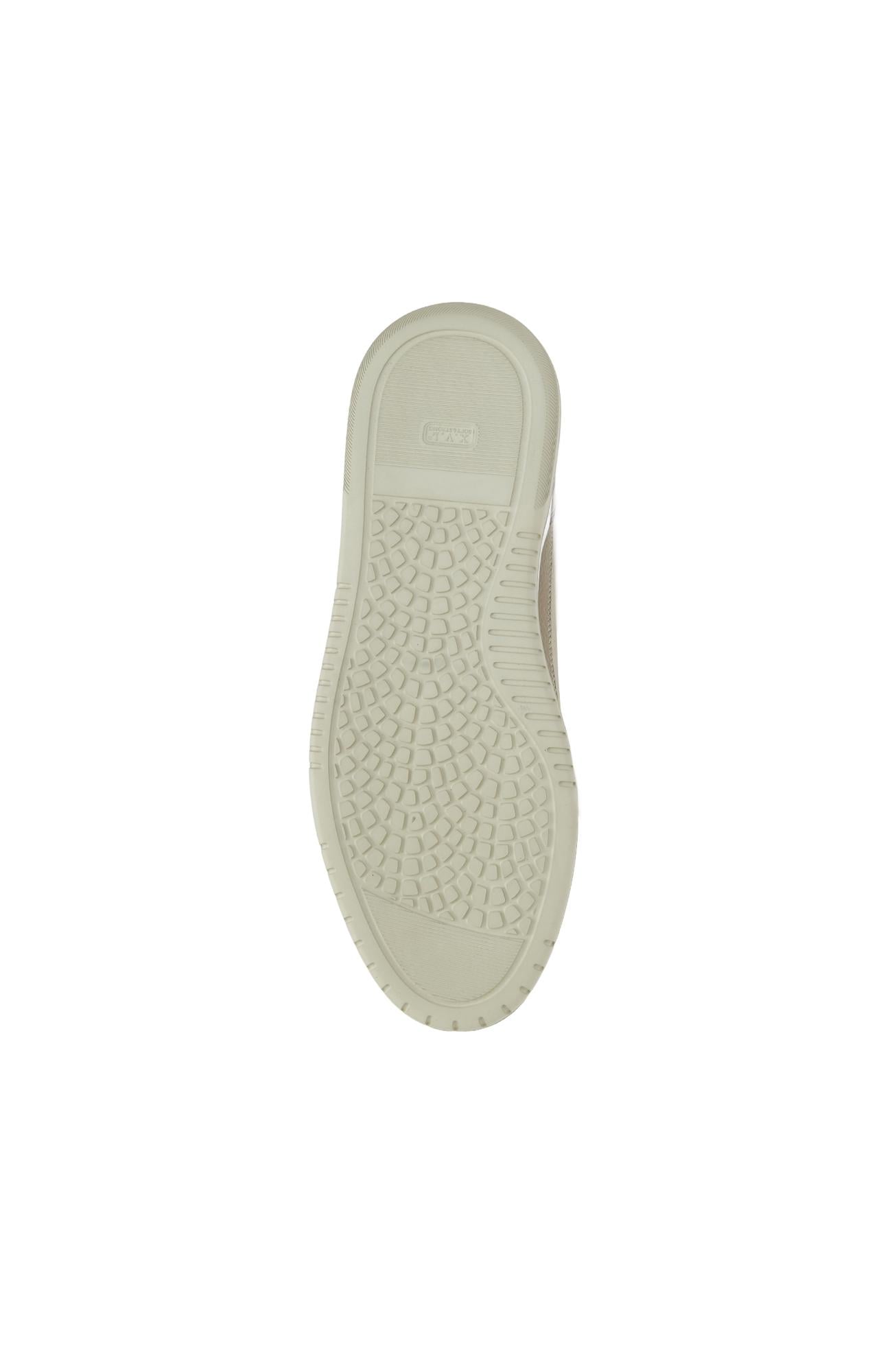 George Hogg Erkek Haki Bej Deri Sneaker