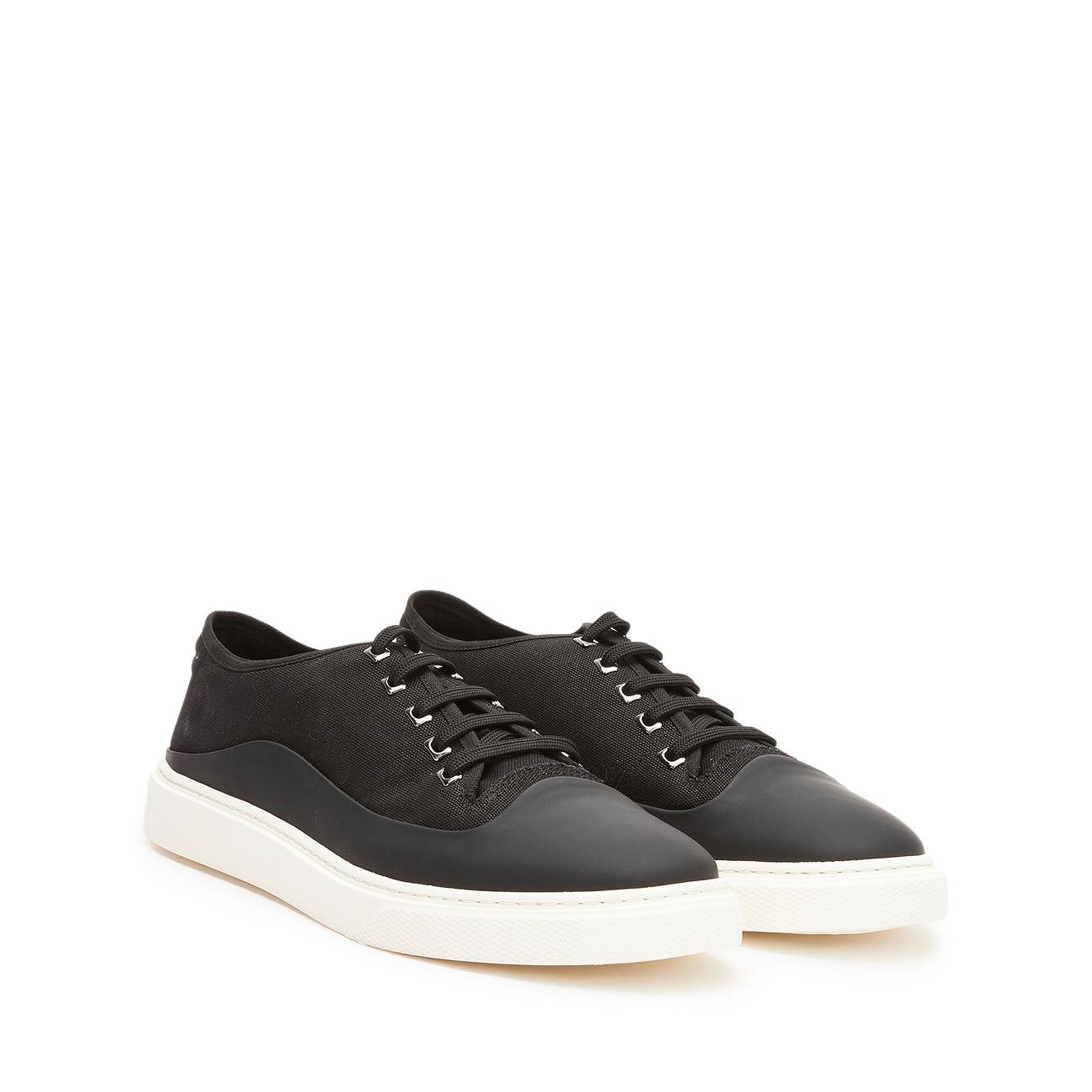 Divarese Erkek Siyah Bağcıklı Deri Sneaker