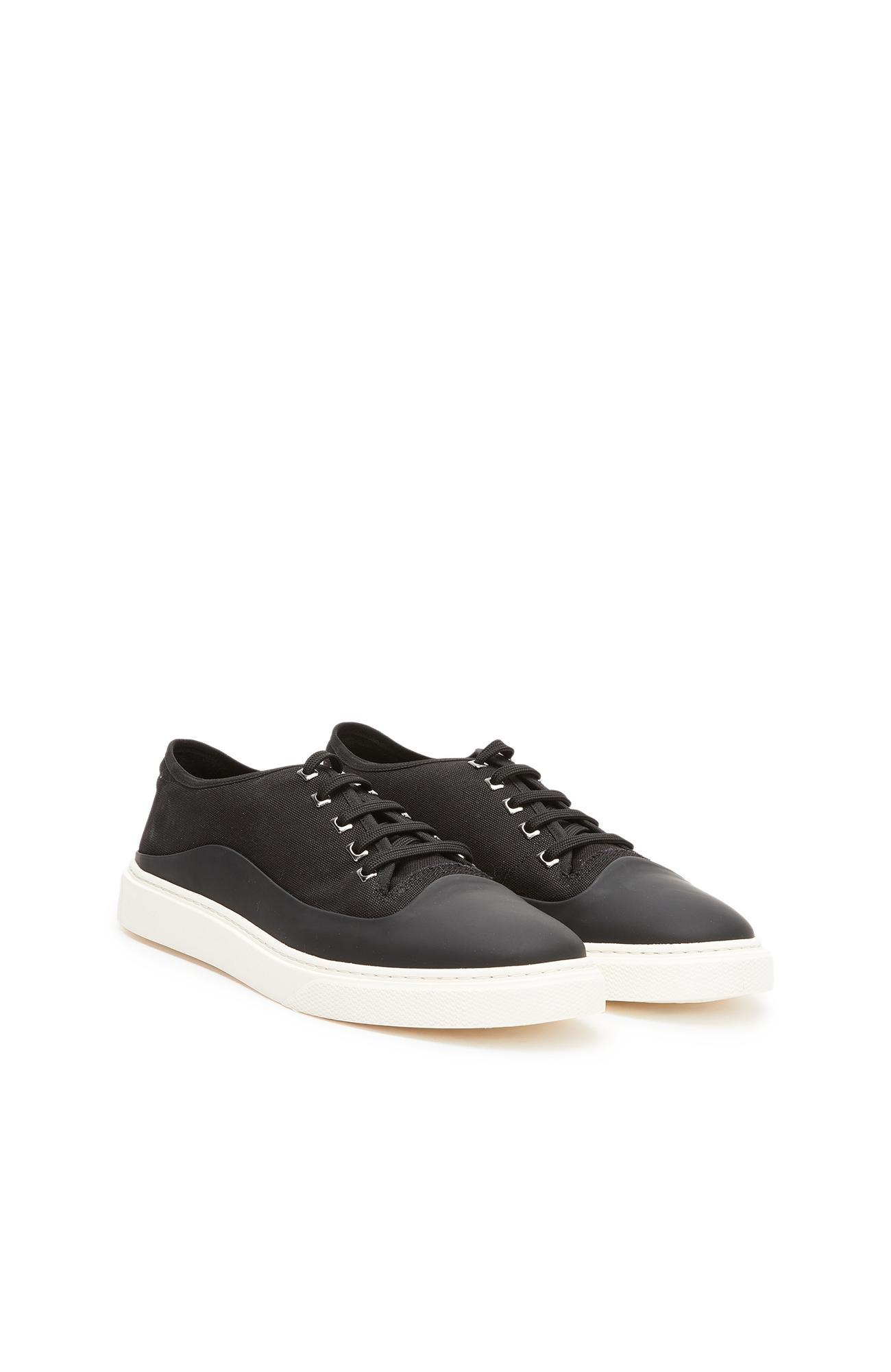 Divarese Erkek Siyah Bağcıklı Deri Sneaker