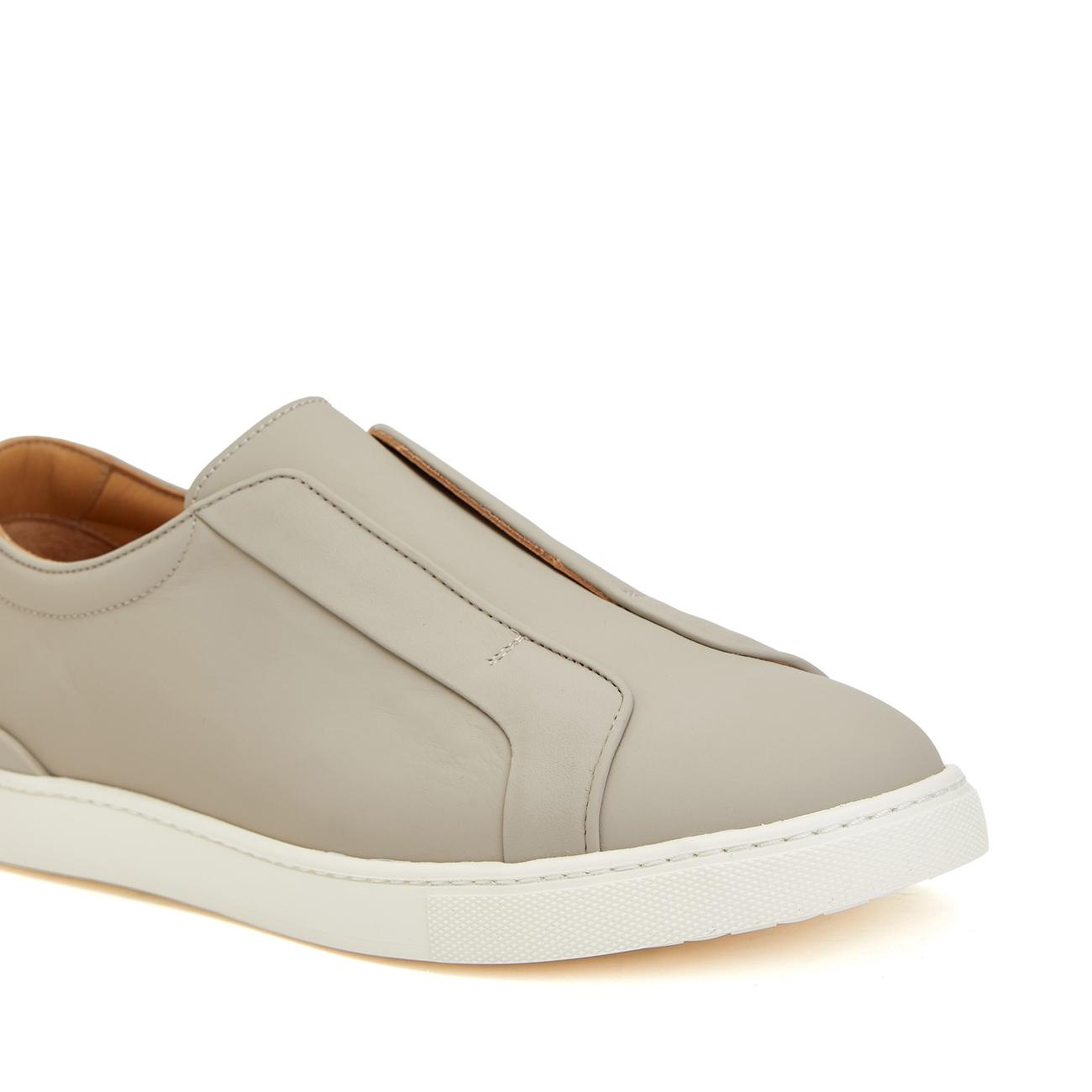 George Hogg Erkek Açık Gri Günlük Deri Sneaker