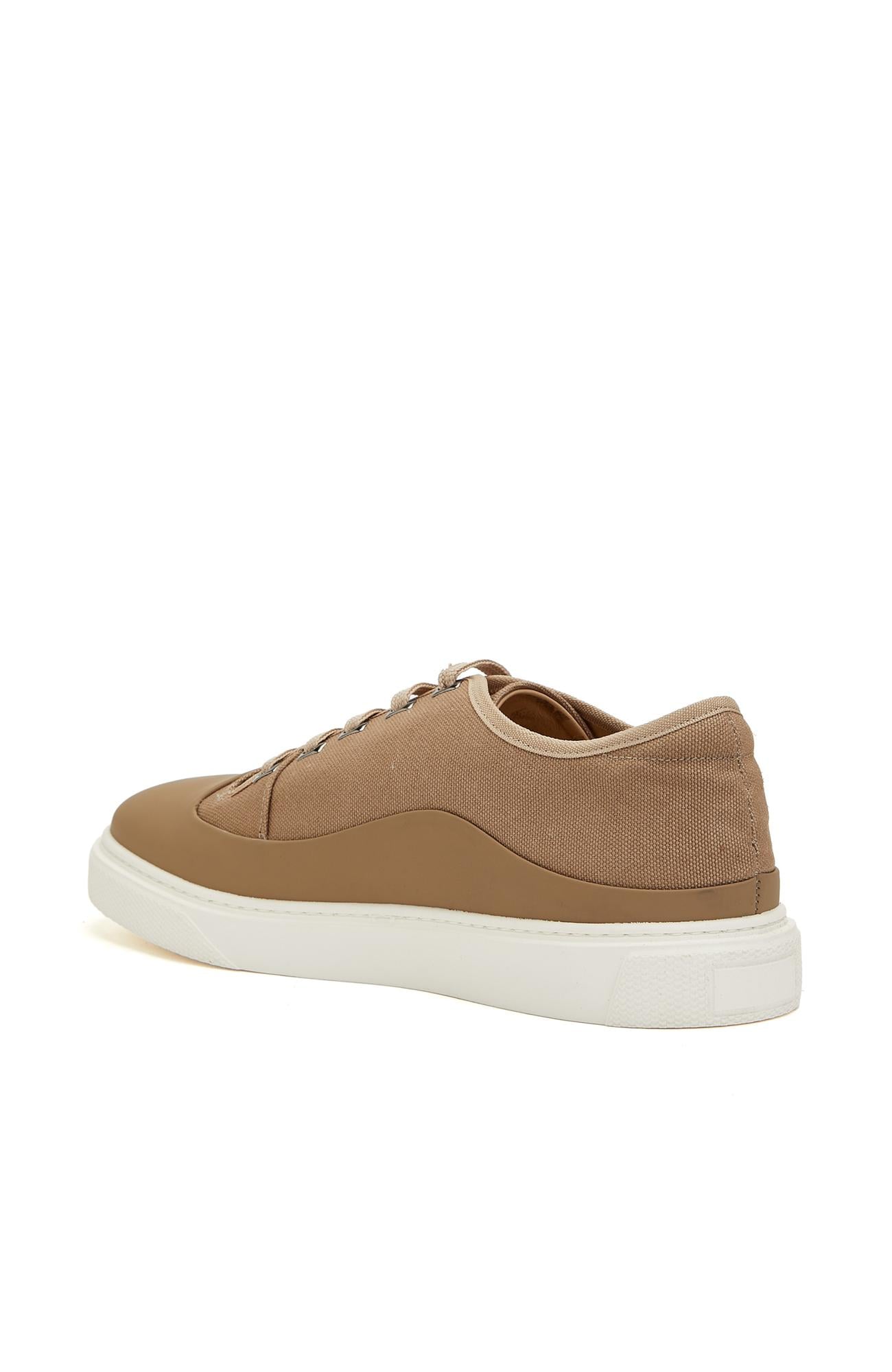 Divarese Erkek Camel Süet Detaylı Deri Sneaker