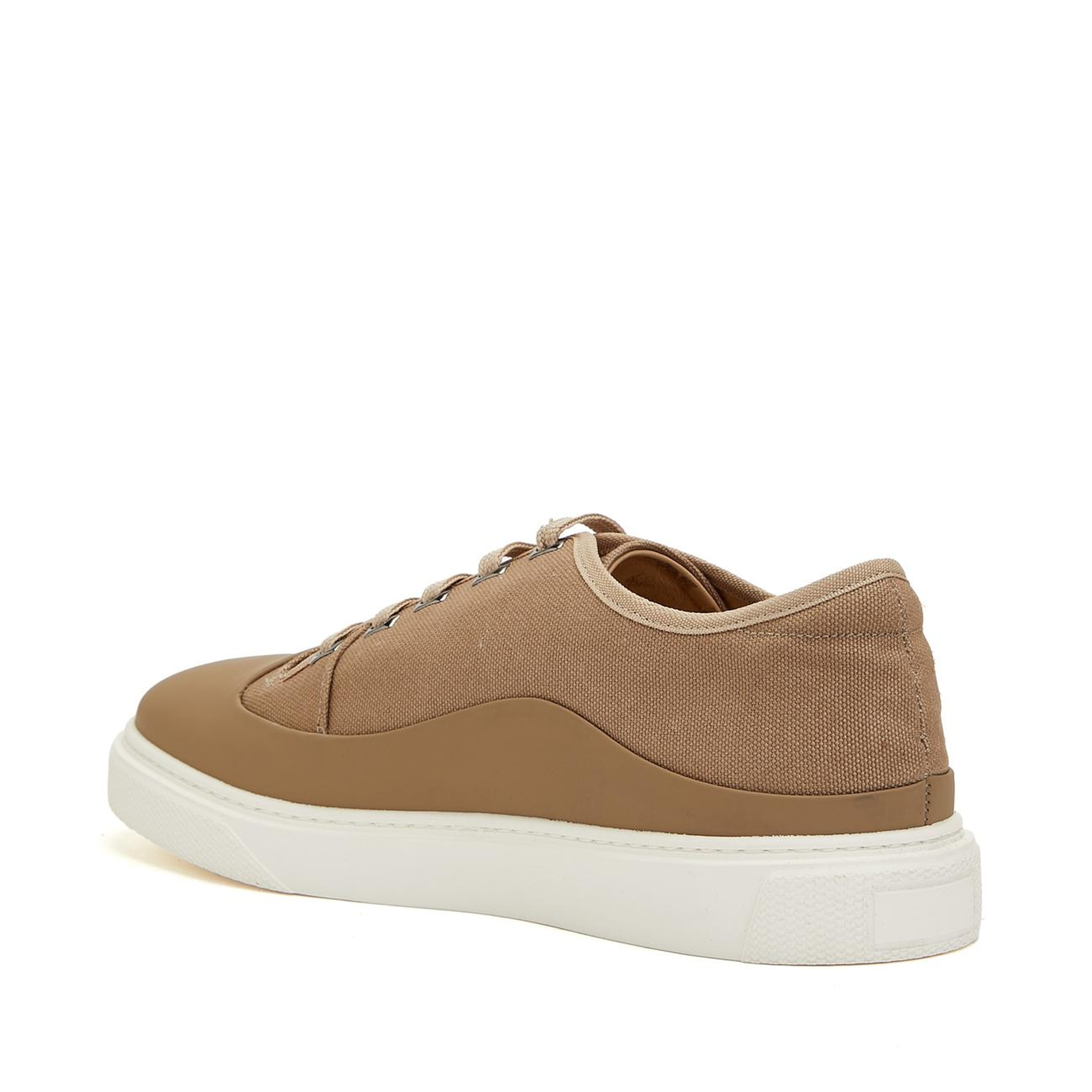Divarese Erkek Camel Süet Detaylı Deri Sneaker