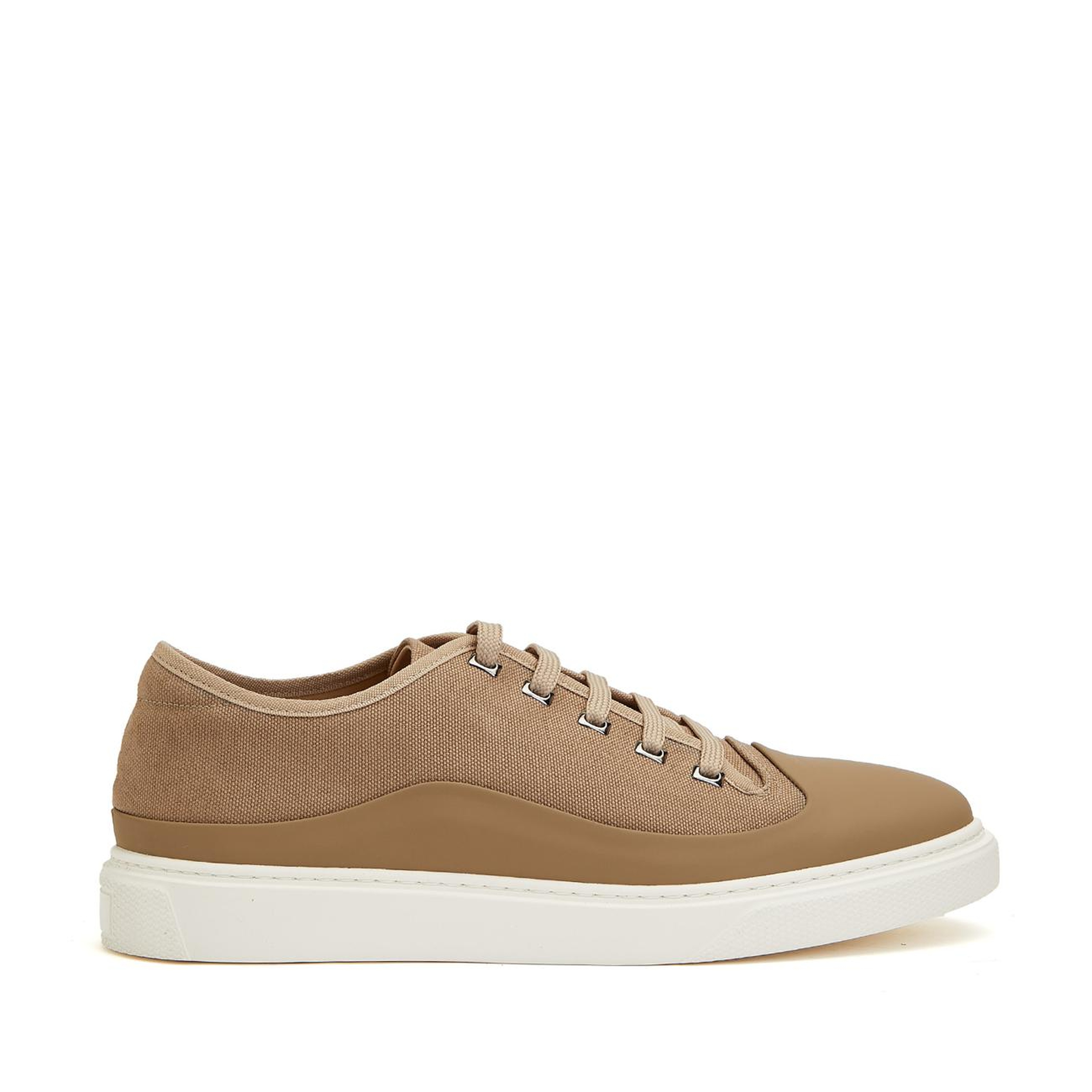 Divarese Erkek Camel Süet Detaylı Deri Sneaker