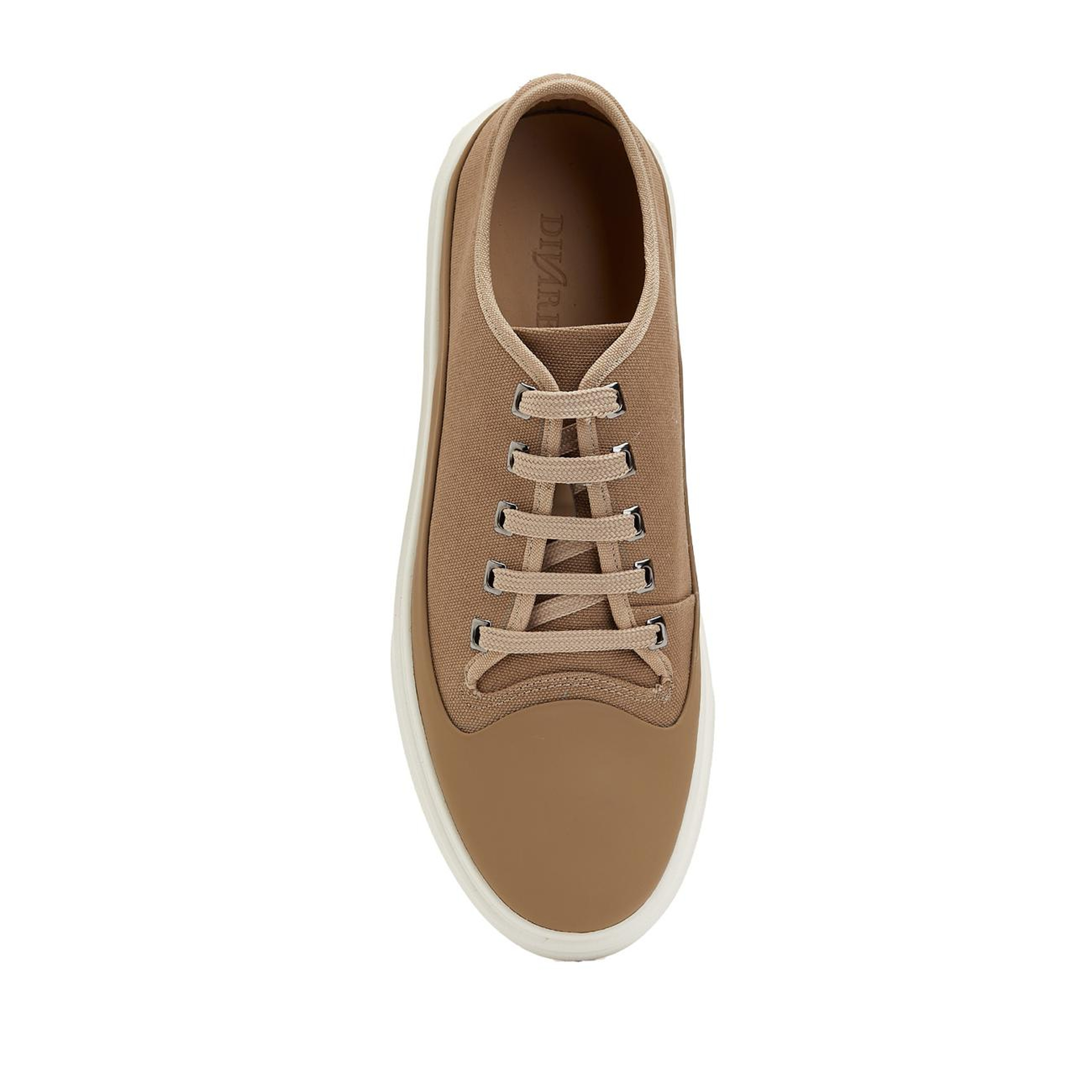 Divarese Erkek Camel Süet Detaylı Deri Sneaker