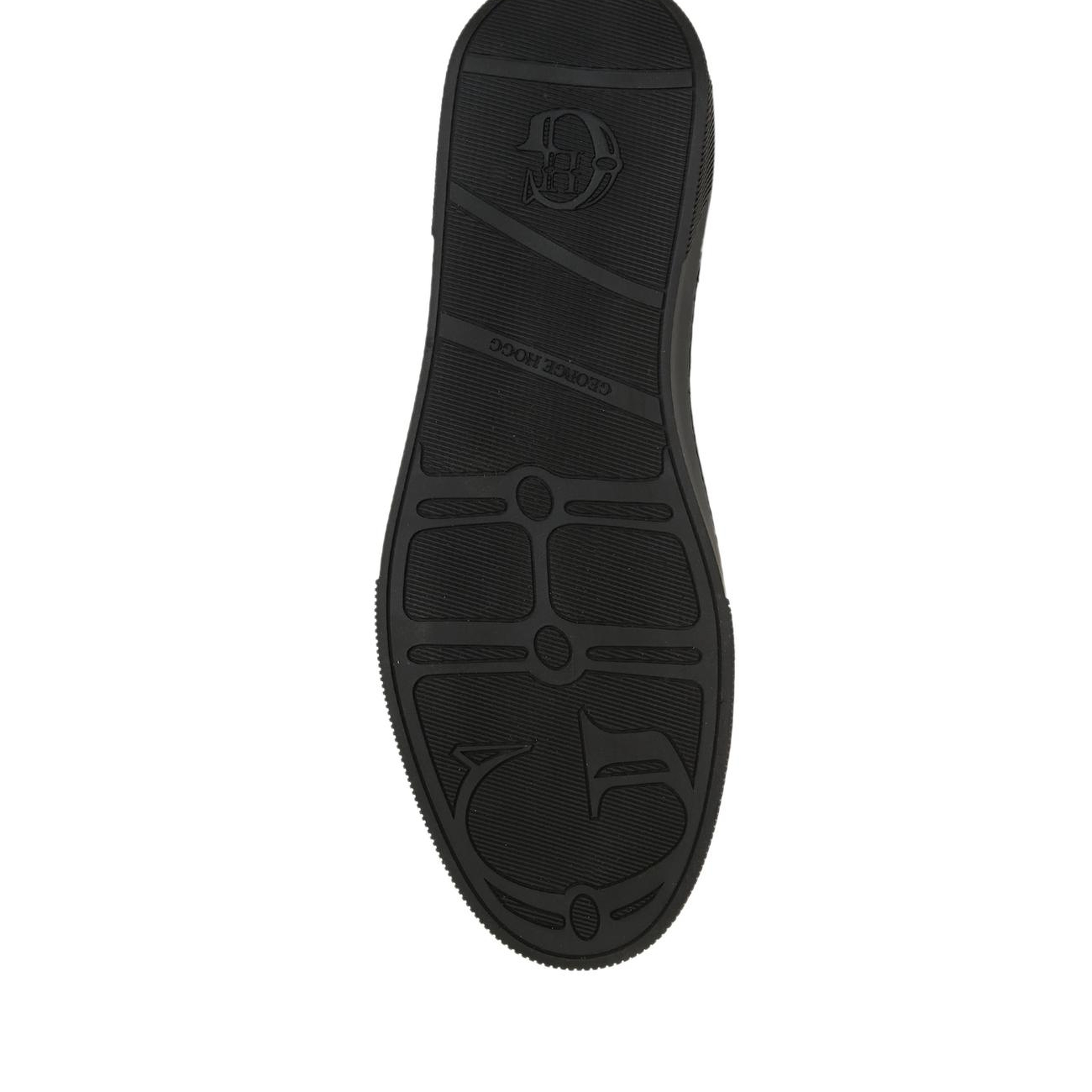 George Hogg Erkek Siyah Günlük Rahat Deri Sneaker