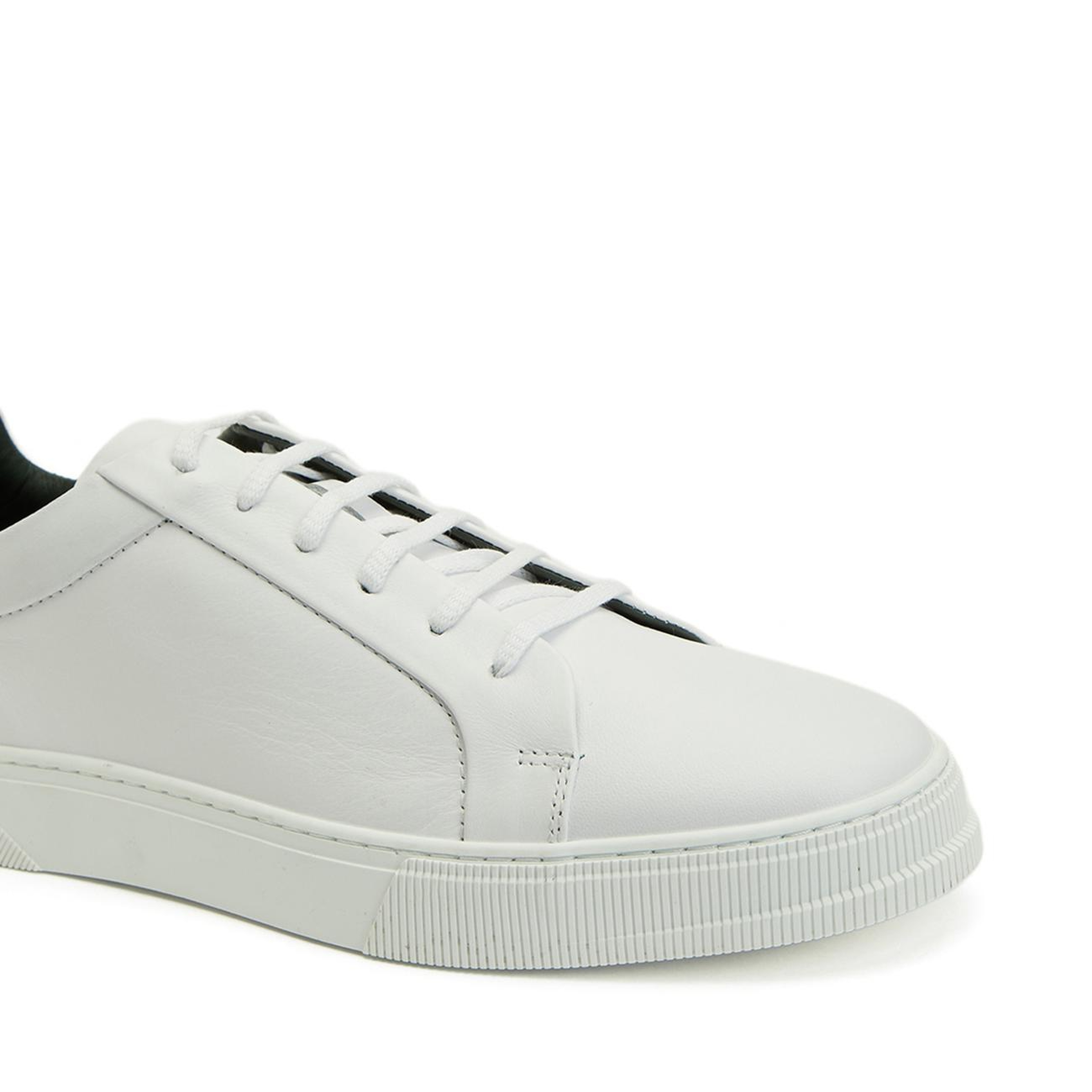 George Hogg Erkek Beyaz Günlük Rahat Deri Sneaker