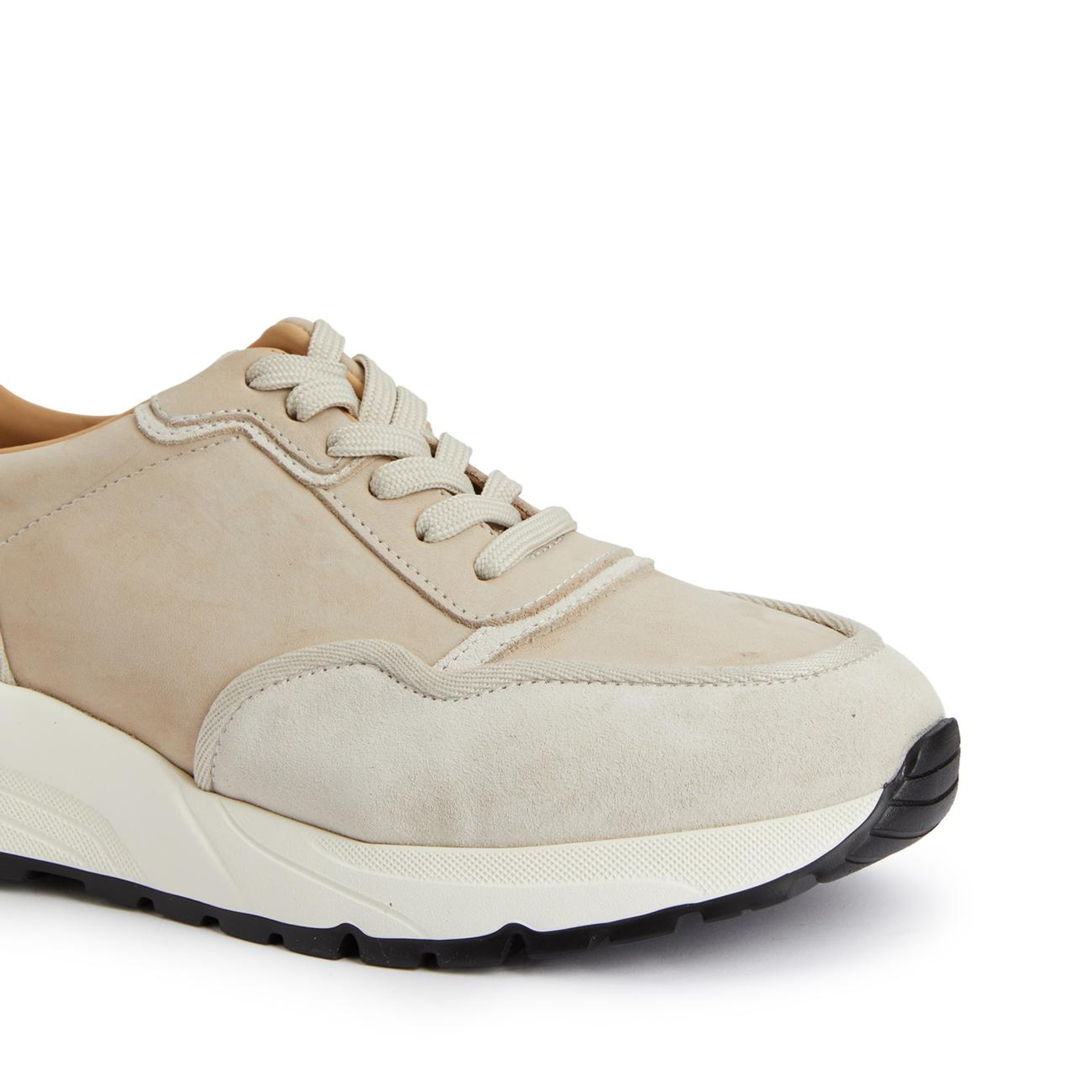 George Hogg Erkek Bej Deri Sneaker