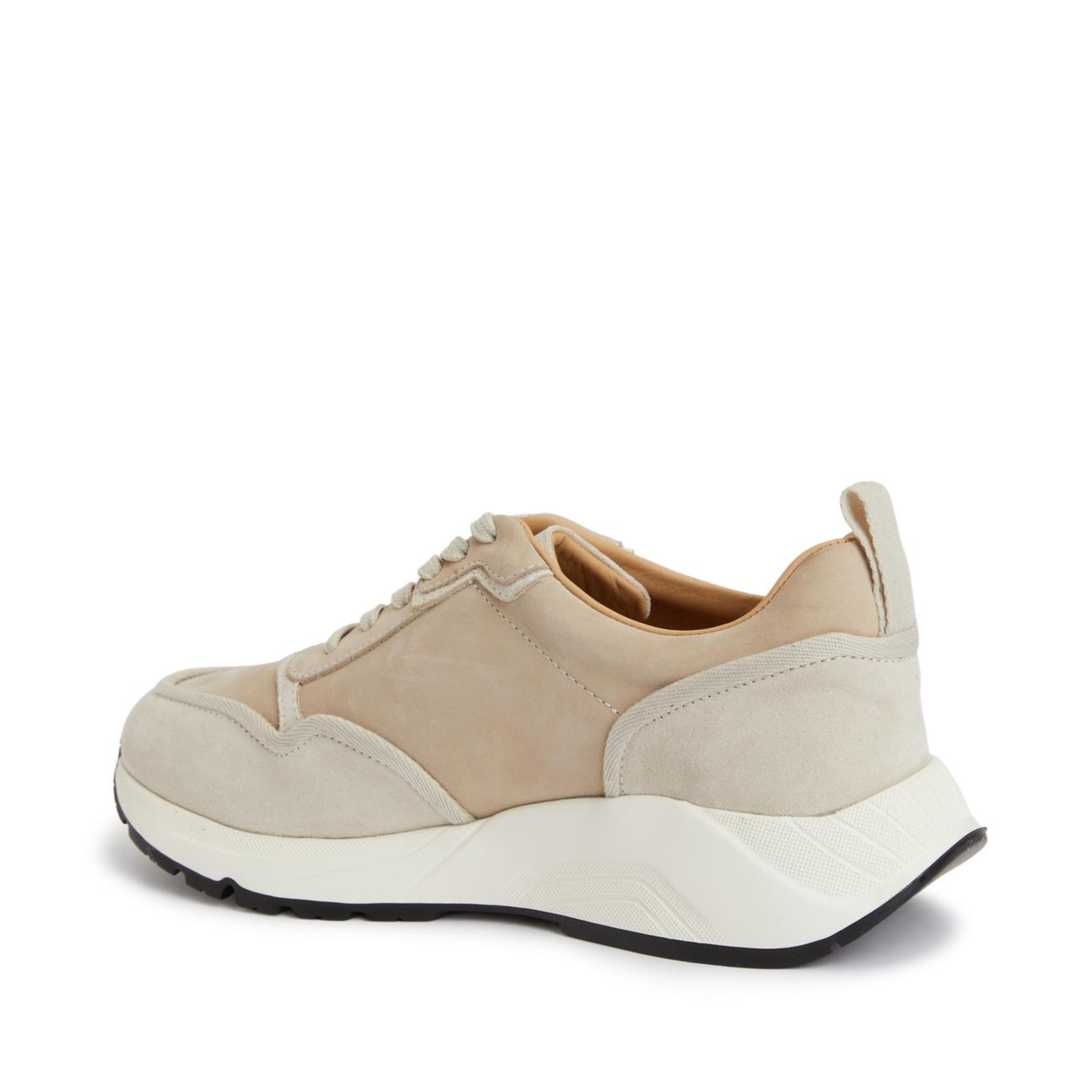 George Hogg Erkek Bej Deri Sneaker