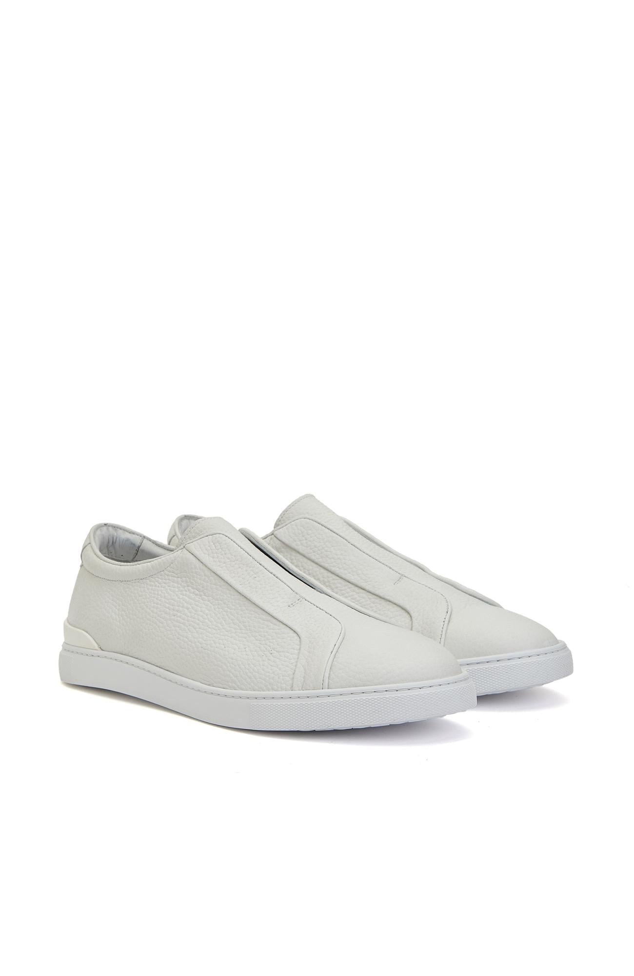 George Hogg Erkek Beyaz Günlük Rahat Deri Sneaker