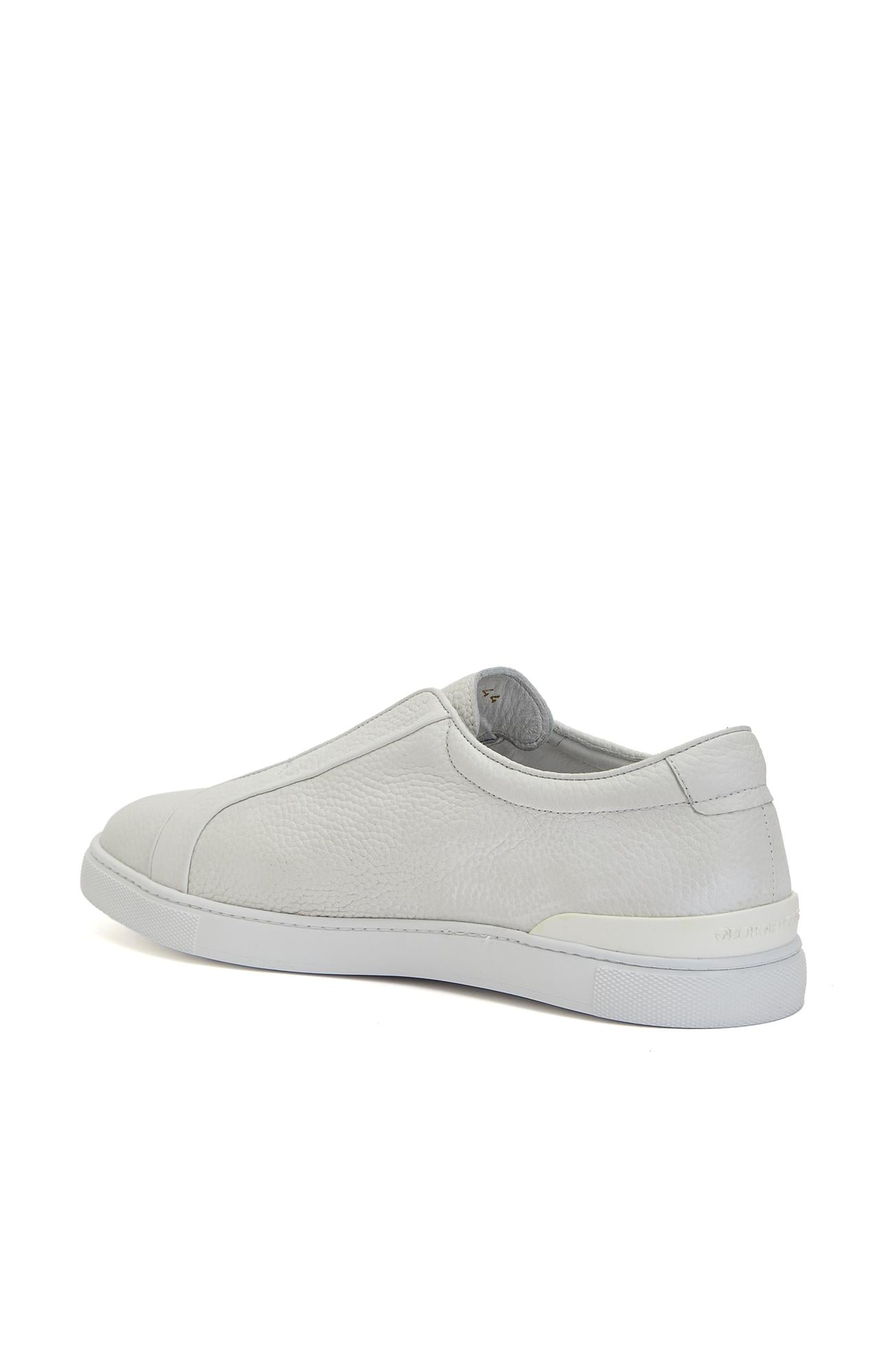 George Hogg Erkek Beyaz Günlük Rahat Deri Sneaker