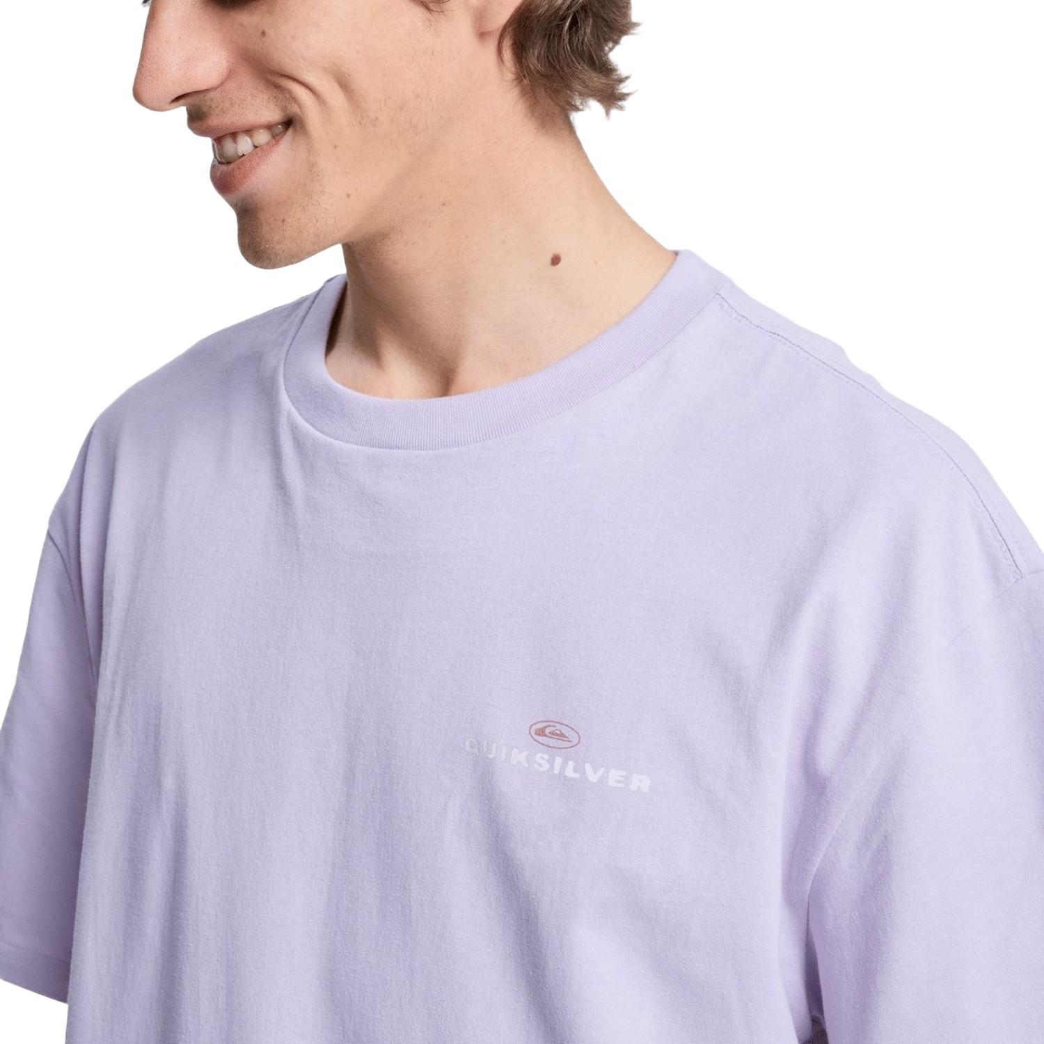 Quiksilver Upside Do Erkek Mor Tişört