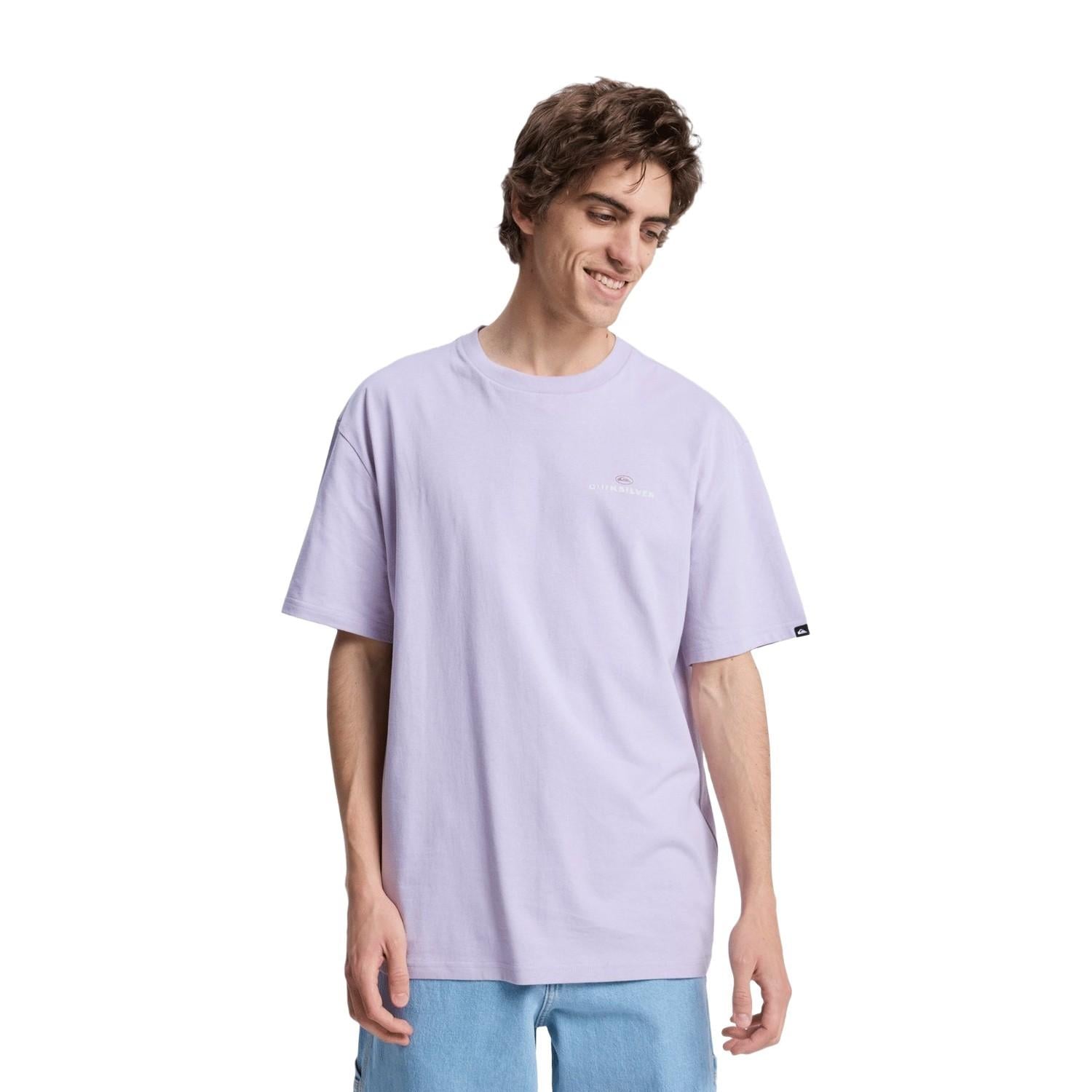 Quiksilver Upside Do Erkek Mor Tişört