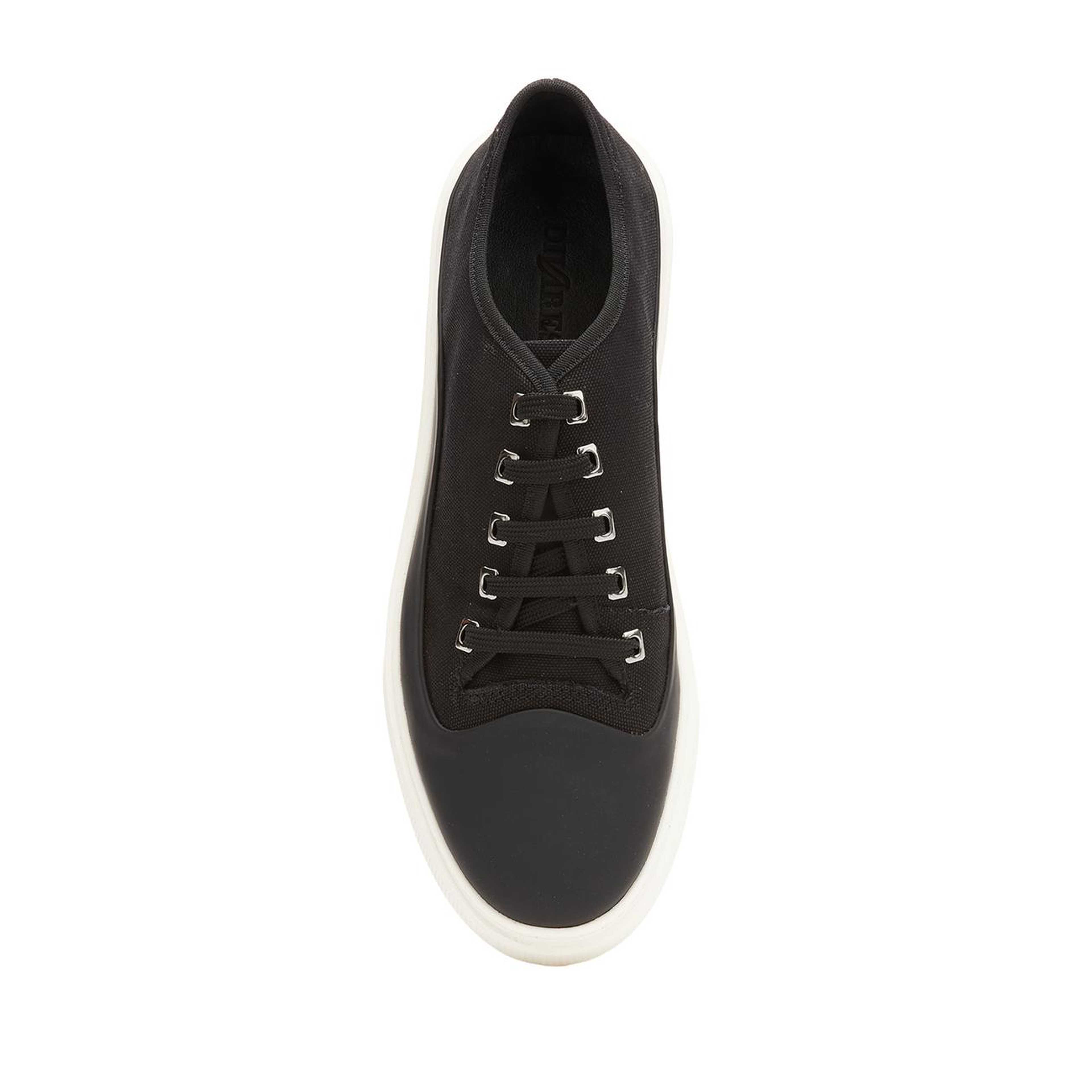 Divarese Erkek Siyah Bağcıklı Deri Sneaker