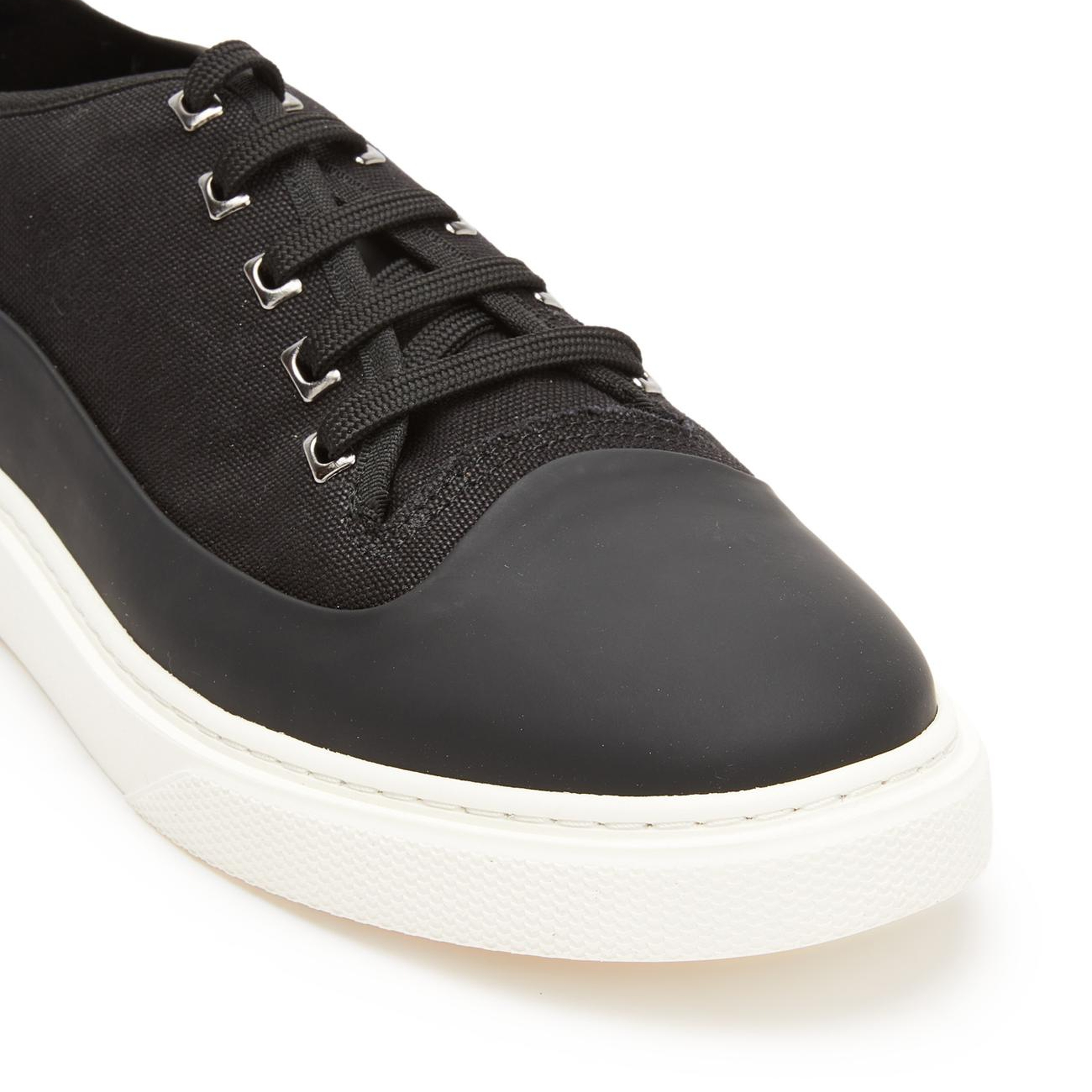 Divarese Erkek Siyah Bağcıklı Deri Sneaker
