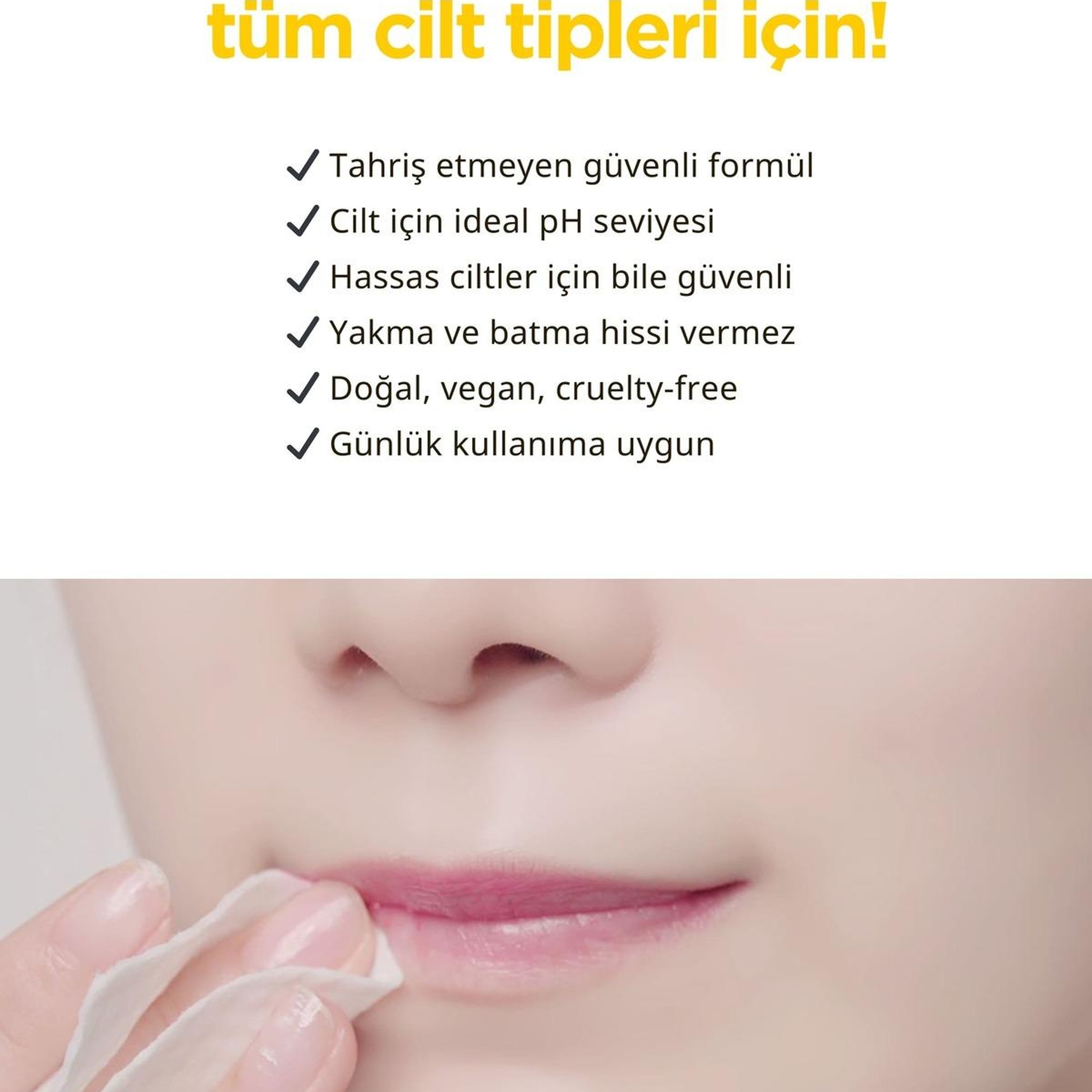 Ariul Stress Relieving Purefull Lip and Eye Remover Pad 10 Pads - Cildi Kurutmayan Dudak ve Göz Makyaj Arındırıcı Pamuk Ped