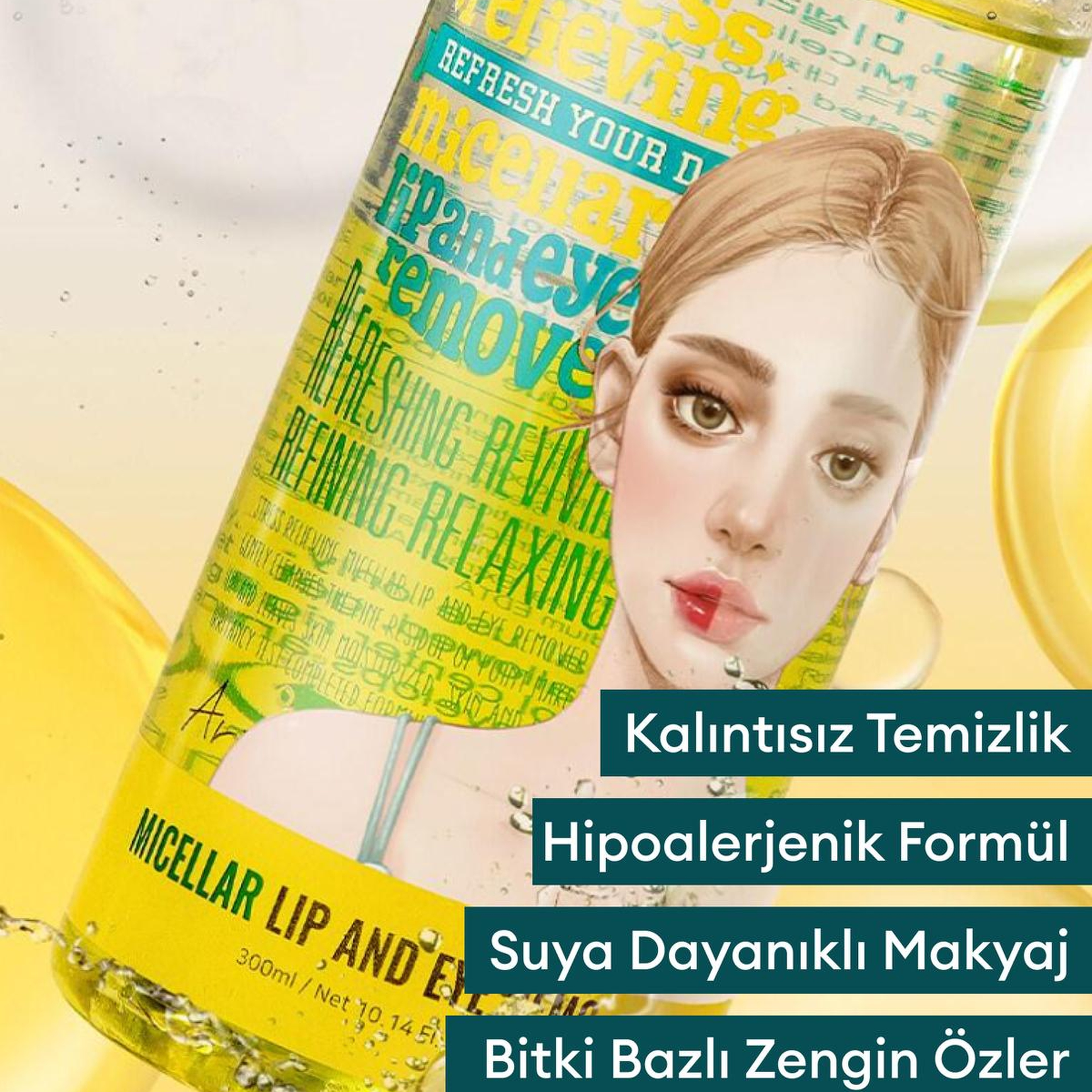 Ariul Stress Relieving Micellar Lip And Eye Remover 100ml - 7:3 Micellar Makyaj Temizleme Suyu & Temizleme Yağı