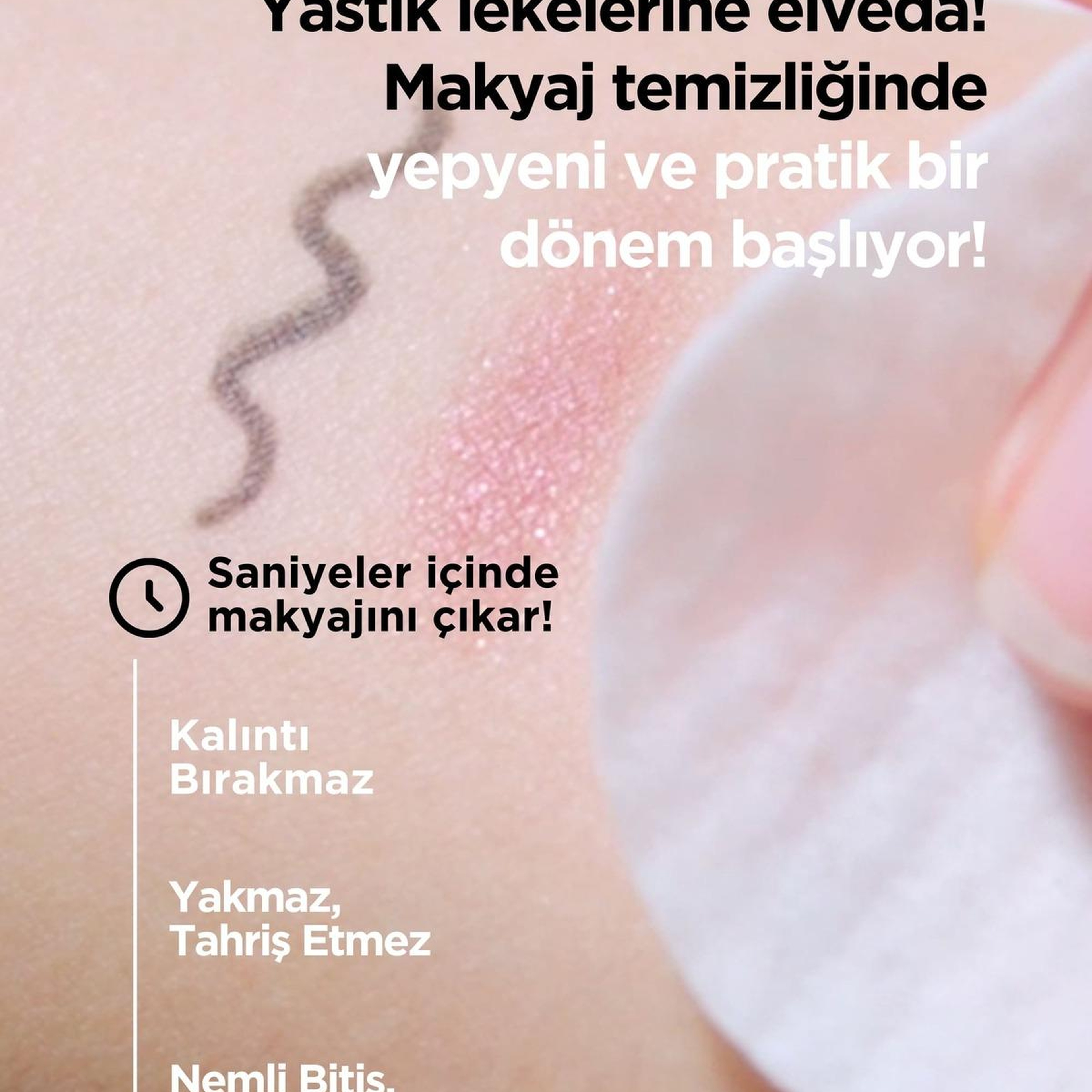 Ariul Stress Relieving Purefull Lip and Eye Remover Pad 30 Pads - Cildi Kurutmayan Dudak ve Göz Makyaj Arındırıcı Pamuk Ped