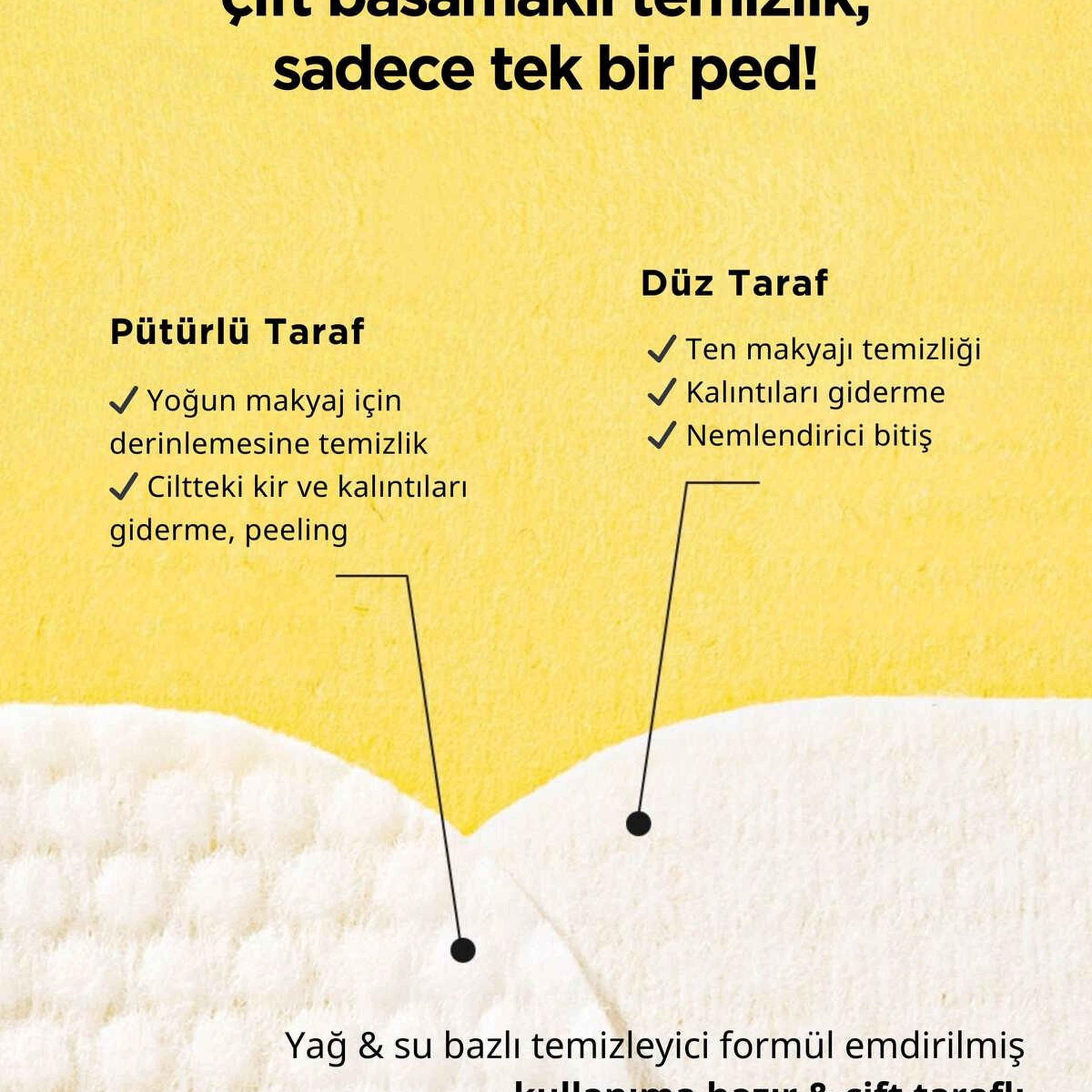 Ariul Stress Relieving Purefull Lip and Eye Remover Pad 30 Pads - Cildi Kurutmayan Dudak ve Göz Makyaj Arındırıcı Pamuk Ped