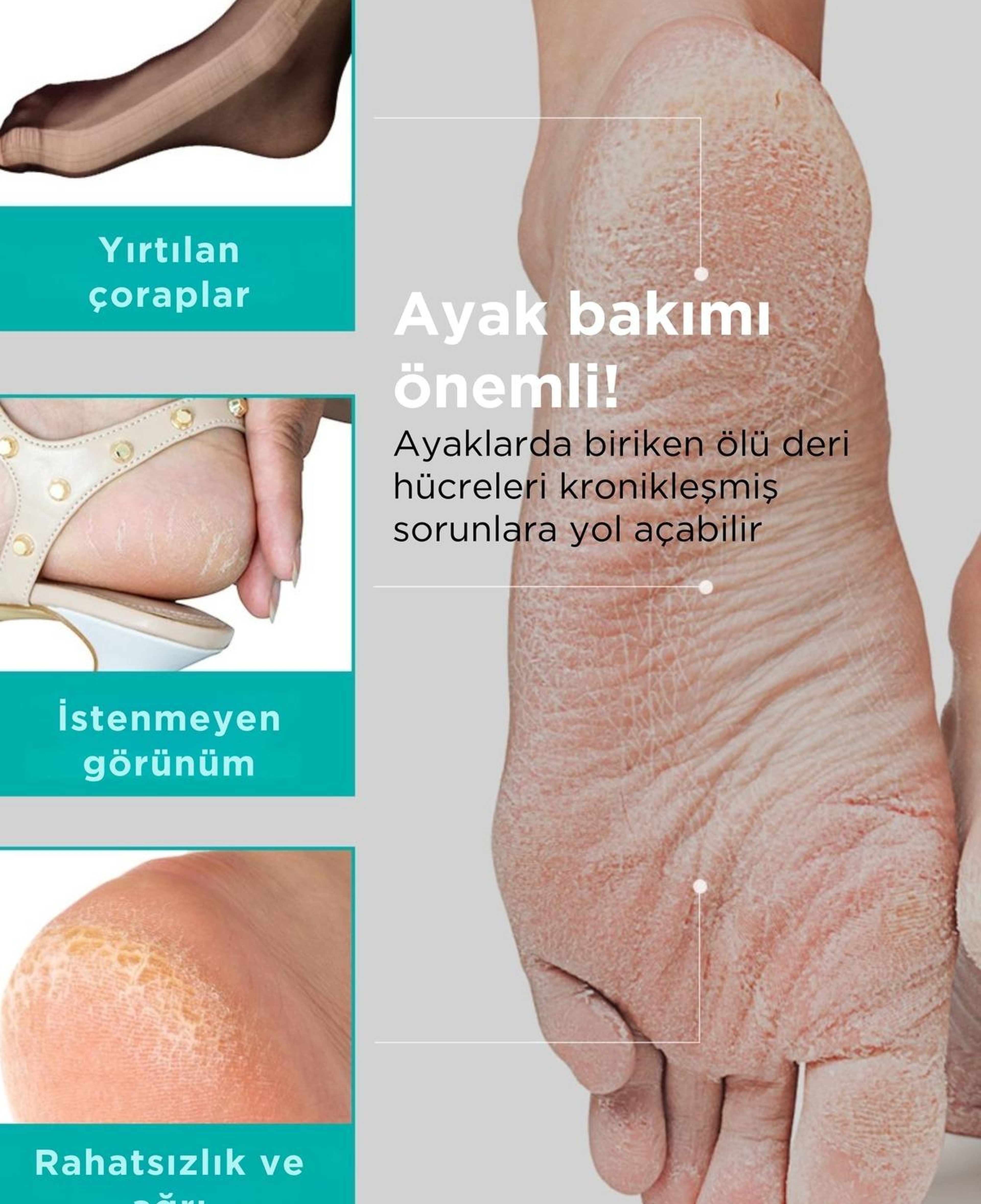 Ariul Smooth & Pure Foot Peeling Mask Sheet 2 Pairs - Çorap Tipi Yenileyici Ayak Peeling Maskesi 2 Çift (4 Adet)
