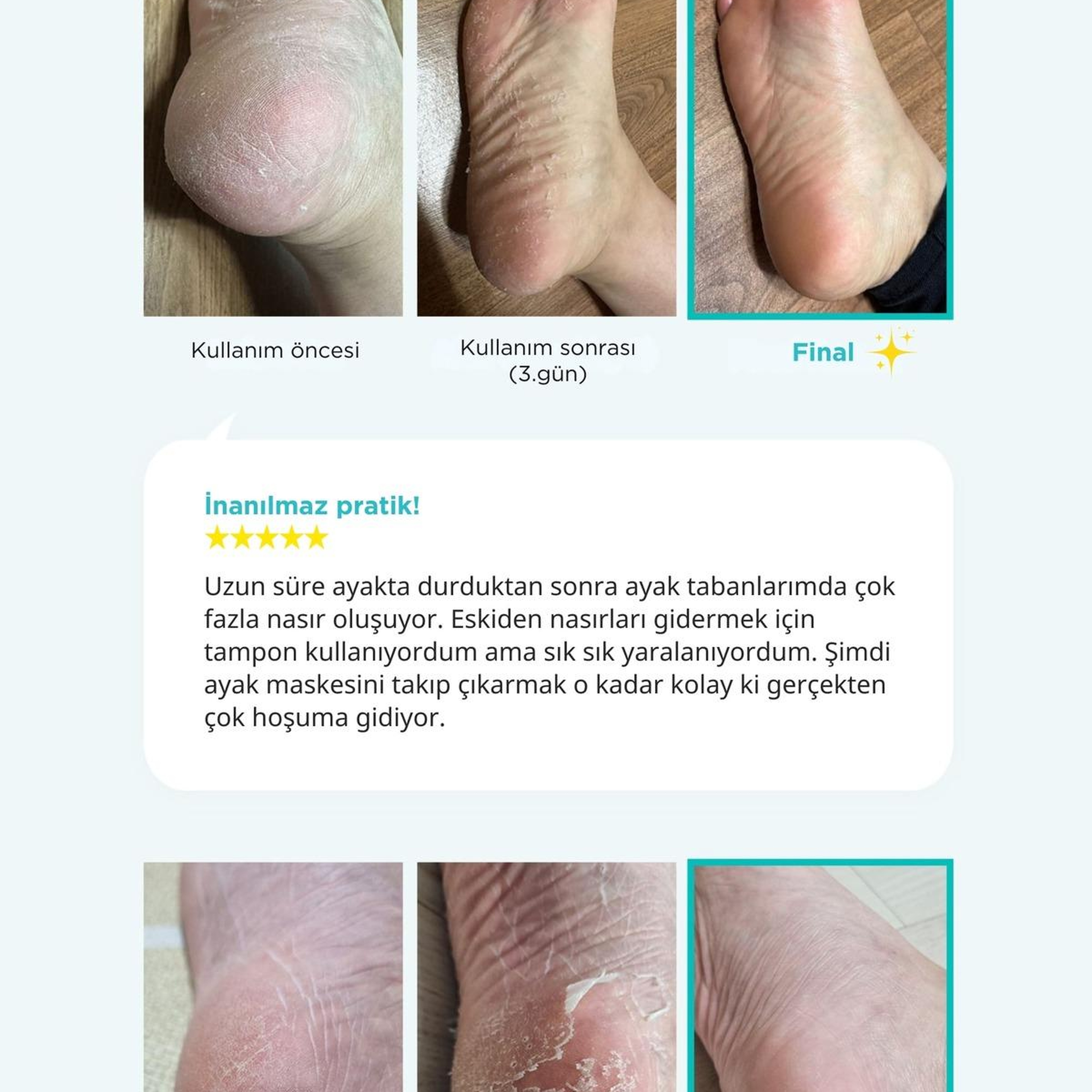 Ariul Smooth & Pure Foot Peeling Mask Sheet 2 Pairs - Çorap Tipi Yenileyici Ayak Peeling Maskesi 2 Çift (4 Adet)