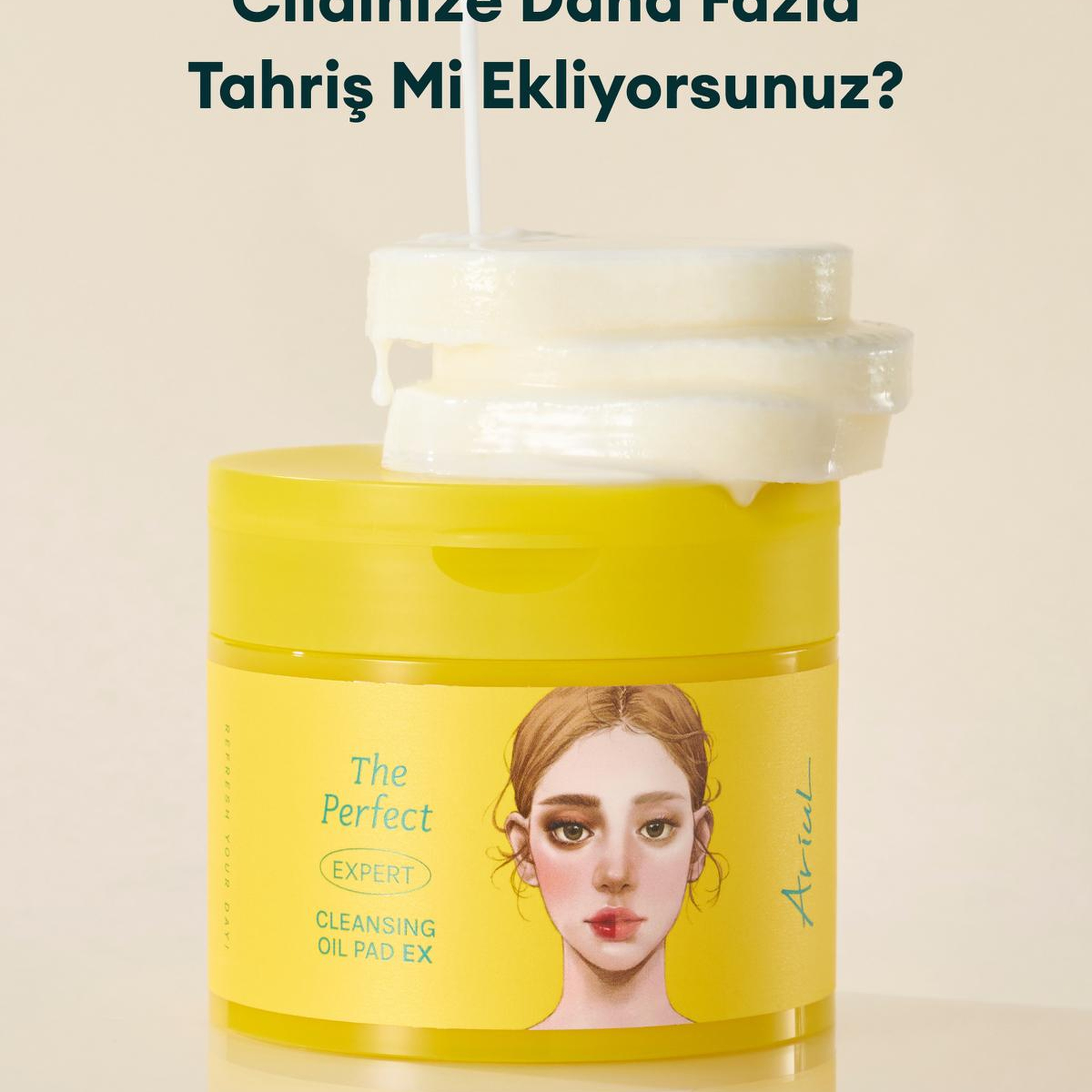 Ariul The Perfect Cleansing Oil Pad EX 60 sheets - Yağ Bazlı Vegan Derinlemesine Cilt Temizleme Pedi