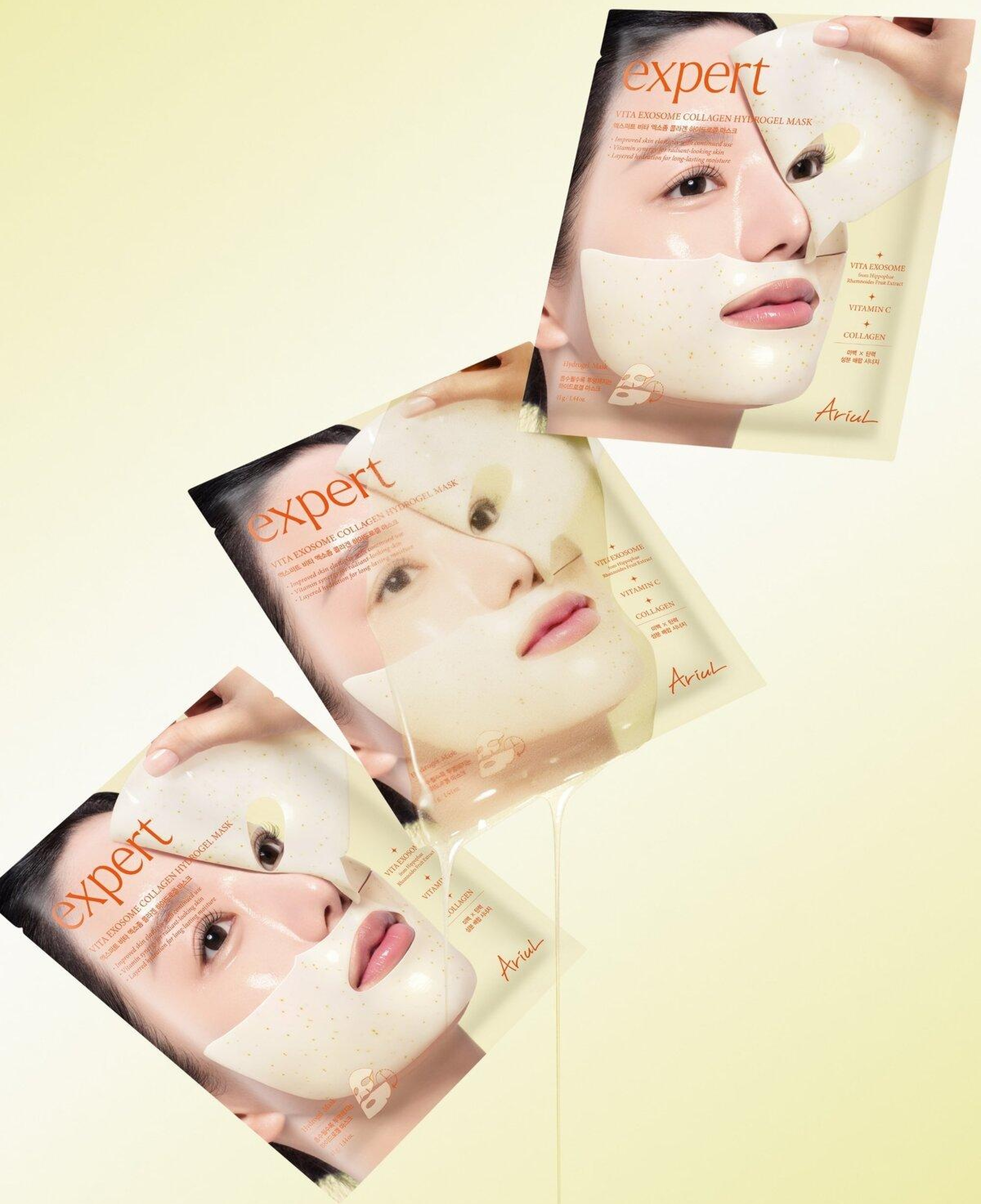 Ariul Expert Vita Exosome Collagen Hydrogel Mask - Vitamin & Eksozom Kolajen Yenileyici Hidrojel Maske (Tekli)