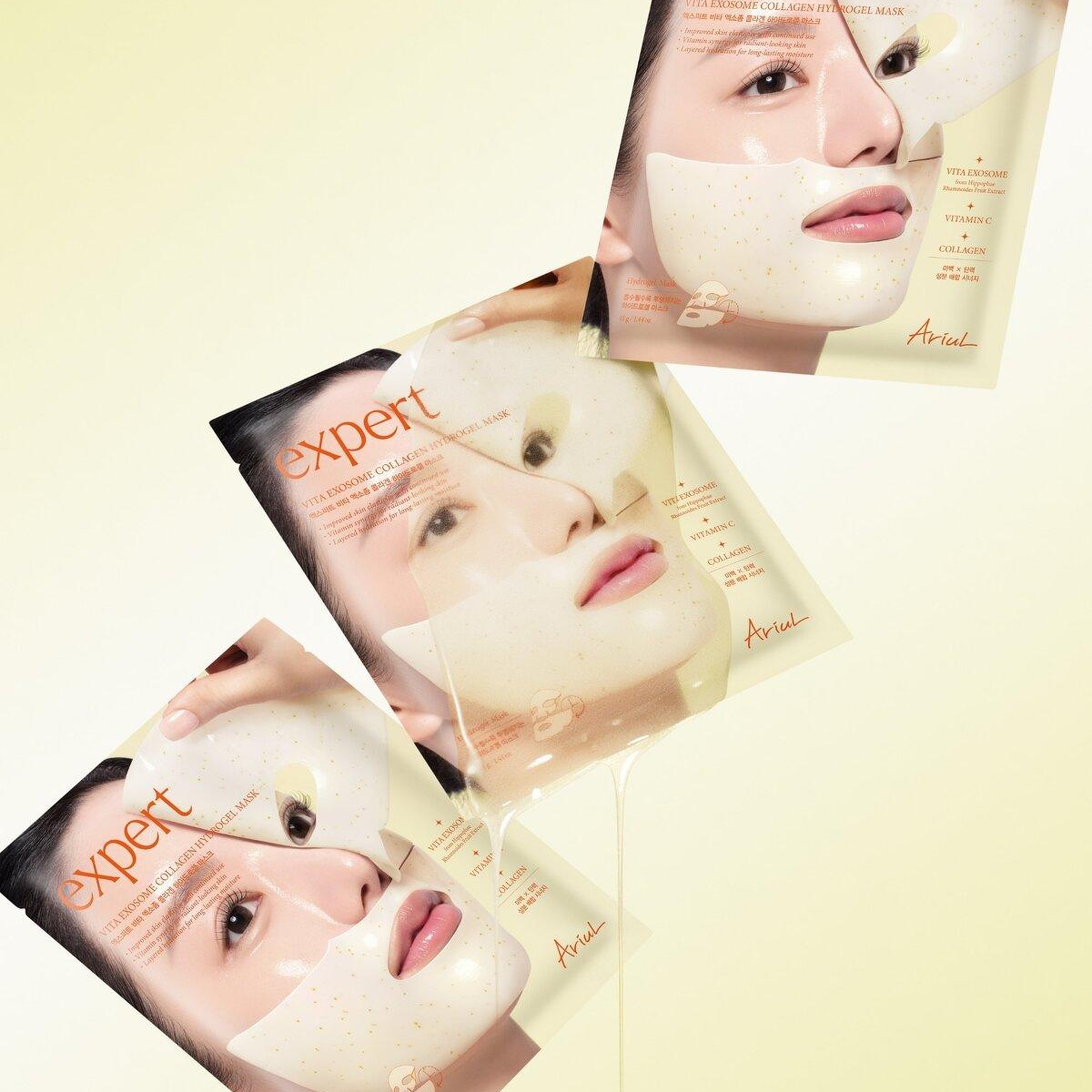 Ariul Expert Vita Exosome Collagen Hydrogel Mask (Set Of 4) - Vitamin & Eksozom Kolajen Yenileyici Hidrojel Maske (4’lü Set)
