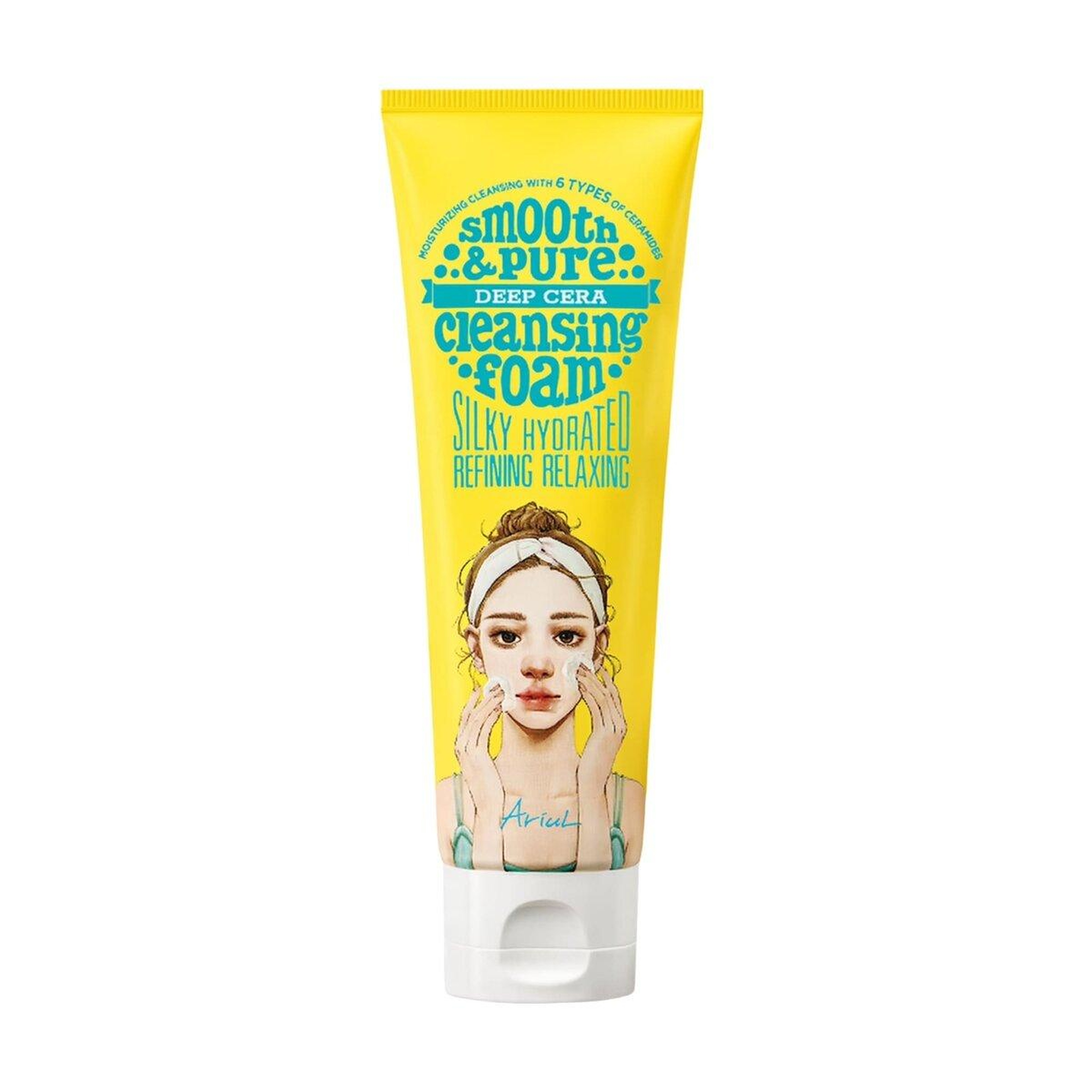 Ariul Smooth & Pure Deep Cera Cleansing Foam - Seramid İçerikli Derinlemesine Nemlendirici Yüz Temizleme Köpüğü