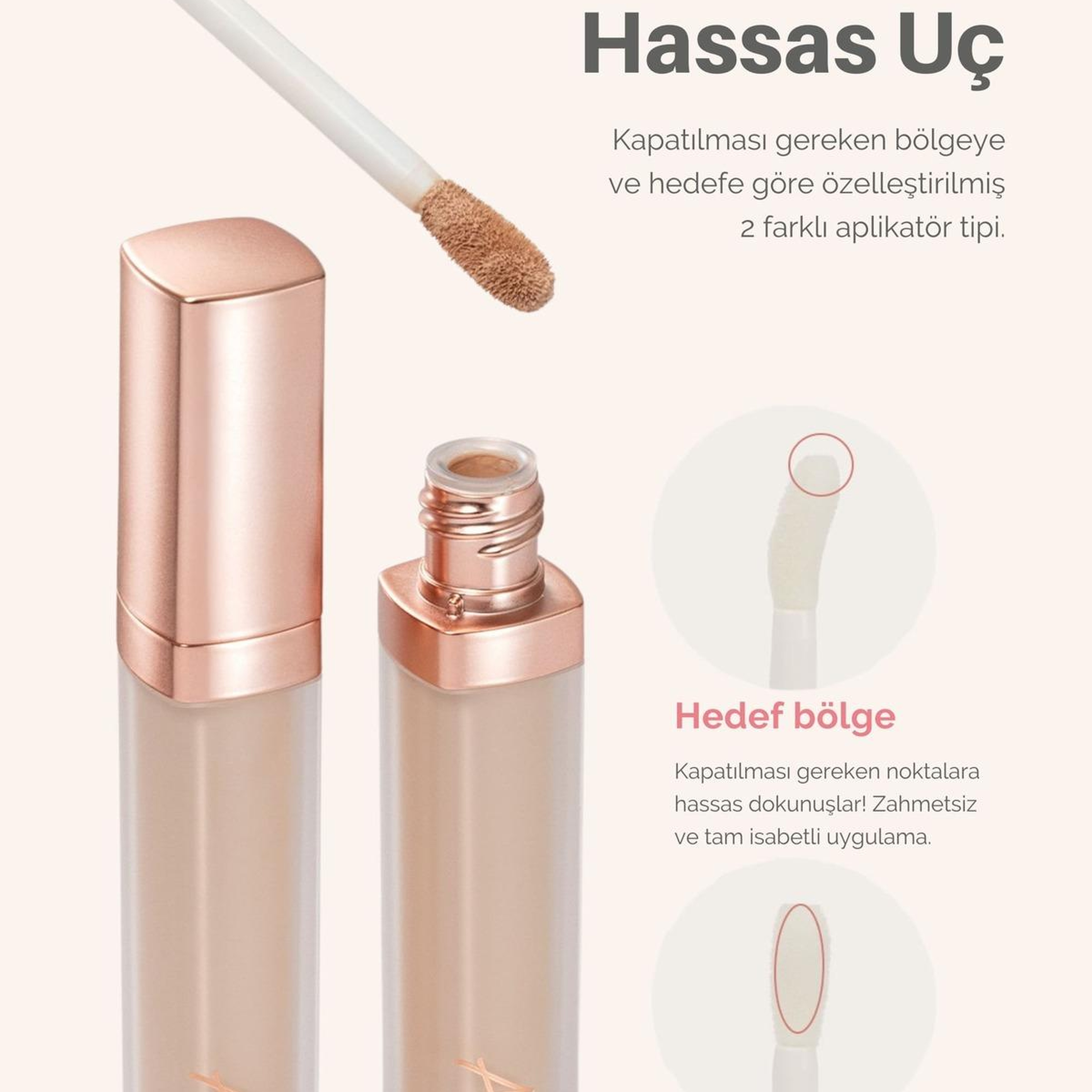 Ariul Ink Feather Perfect Fit Concealer 03 Cream Beige - SPF30 PA++ 24 Saat Kalıcı Çok Yönlü Kapatıcı