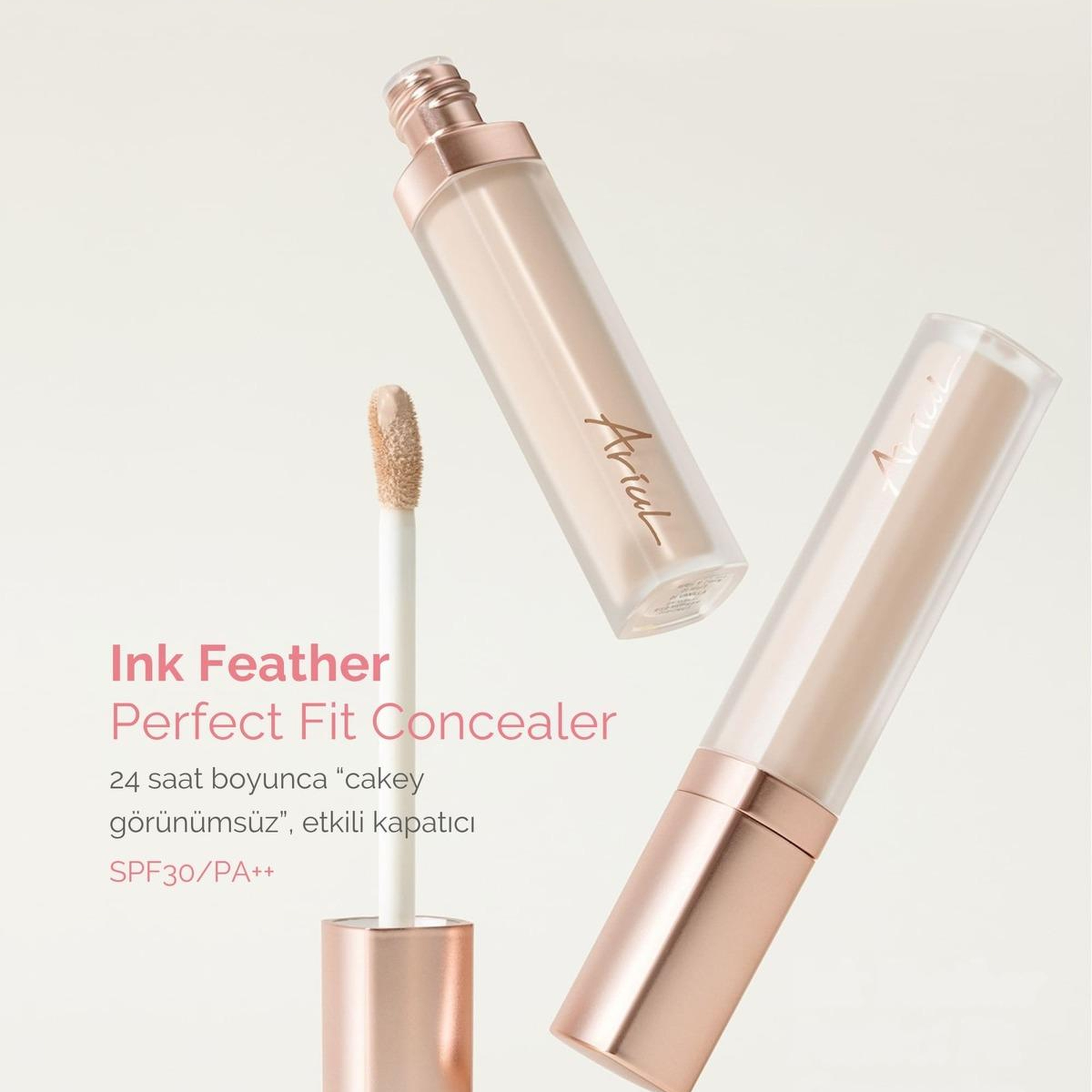 Ariul Ink Feather Perfect Fit Concealer 02 Nudy Natural - SPF30 PA++ 24 Saat Kalıcı Çok Yönlü Kapatıcı