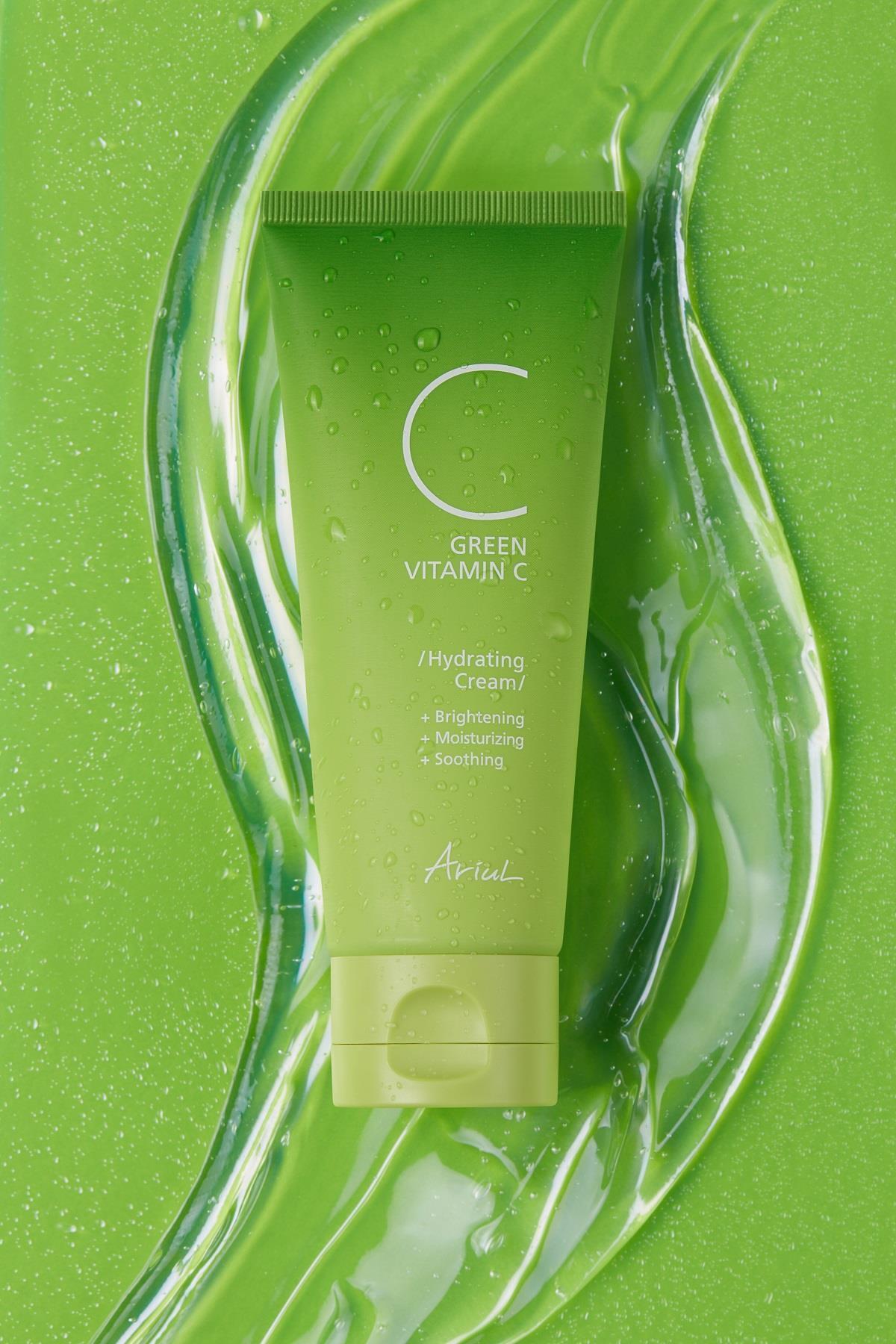 Ariul Green Vitamin C Hydrating Cream 100ml - Hydro Vitamin C ile Aydınlatıcı Vegan Nemlendirici