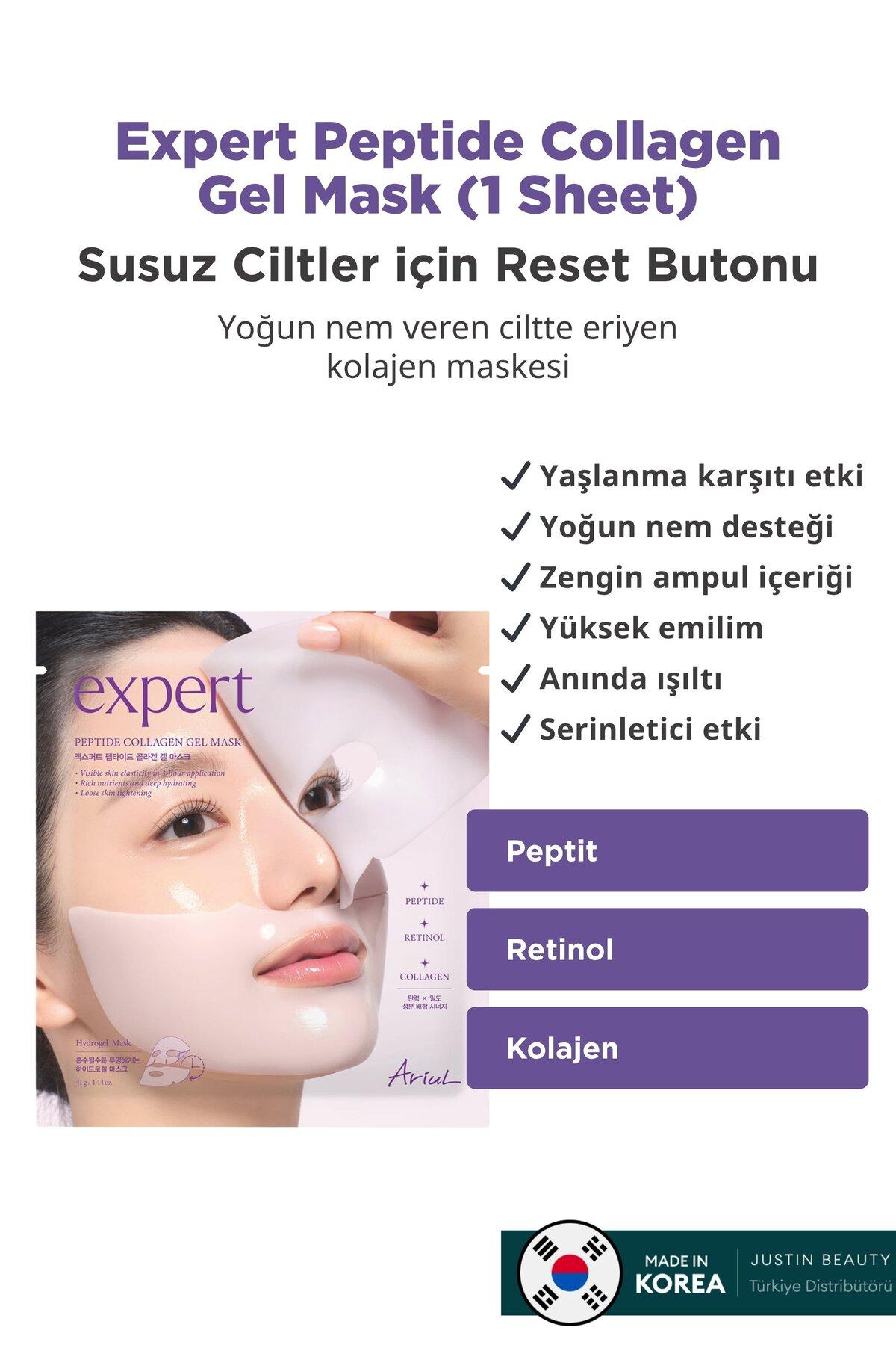 Ariul Expert Peptide Collagen Gel Mask - Peptit & Kolajen Sıkılaştırıcı Jel Maske (Tekli)