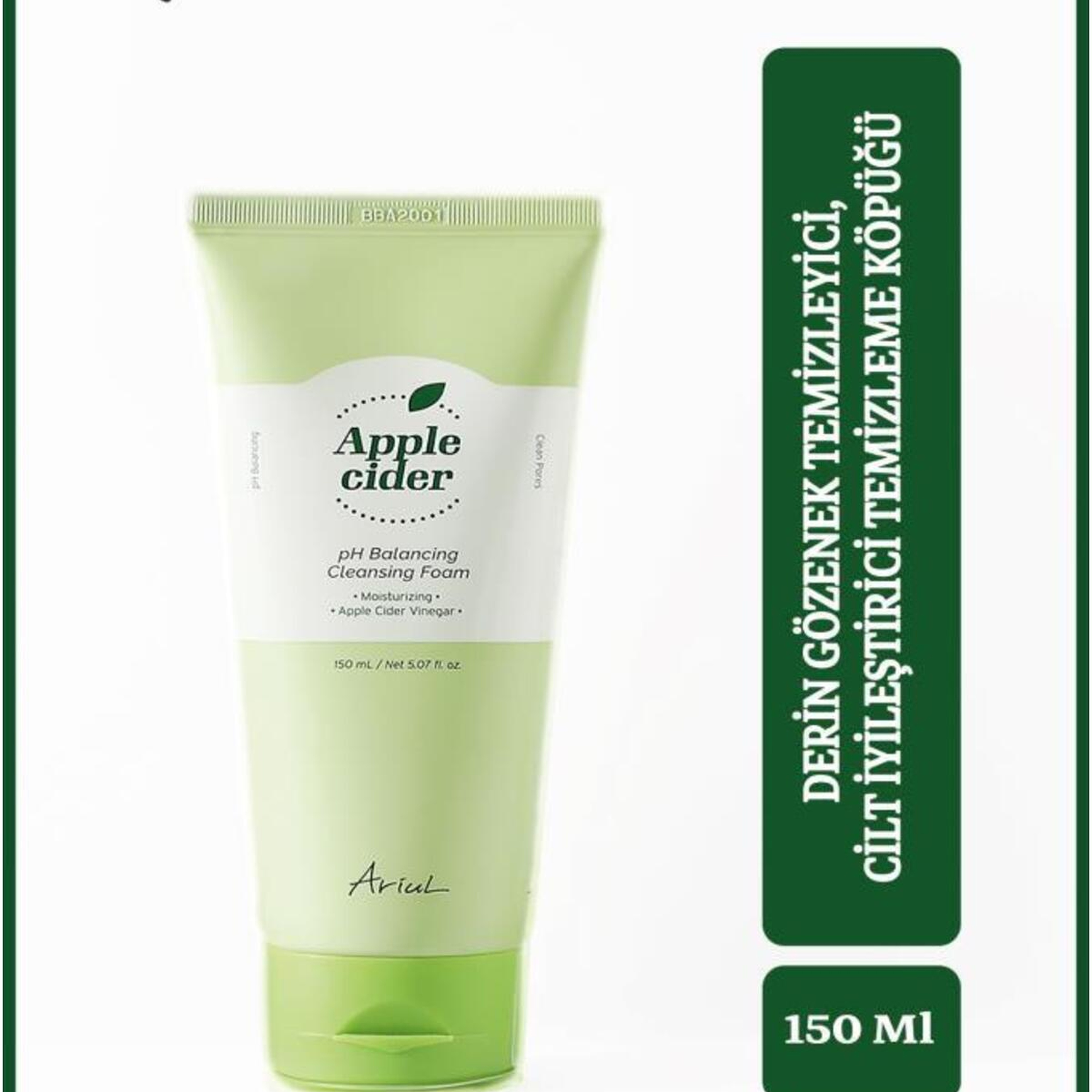 Ariul Apple Cider pH Balancing Cleansing Foam 150 ml - Gözenek Arındırıcı Elma Sirkeli Nazik Köpük Temizleyici