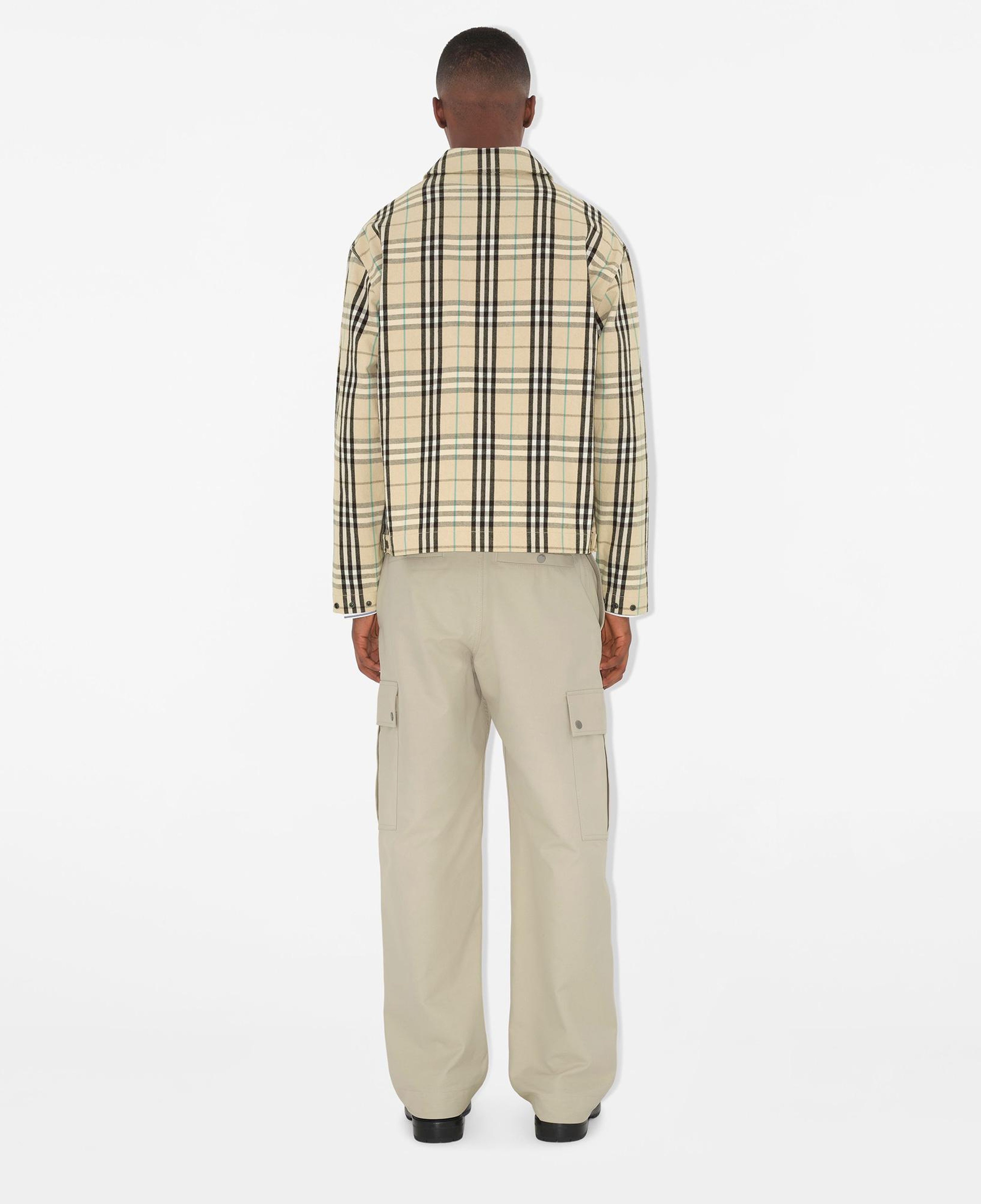 Burberry Cas Cotton Harrington Erkek Bej Mont