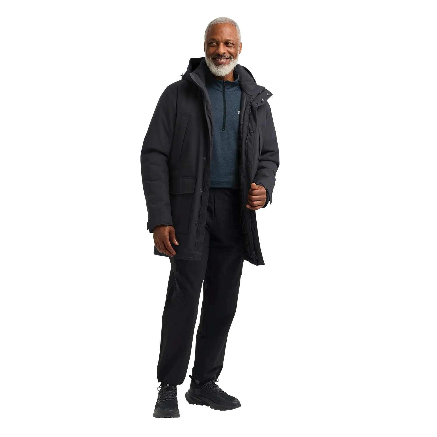 Jack Wolfskin Canyon Shield Parka Erkek Siyah Outdoor Ceketi