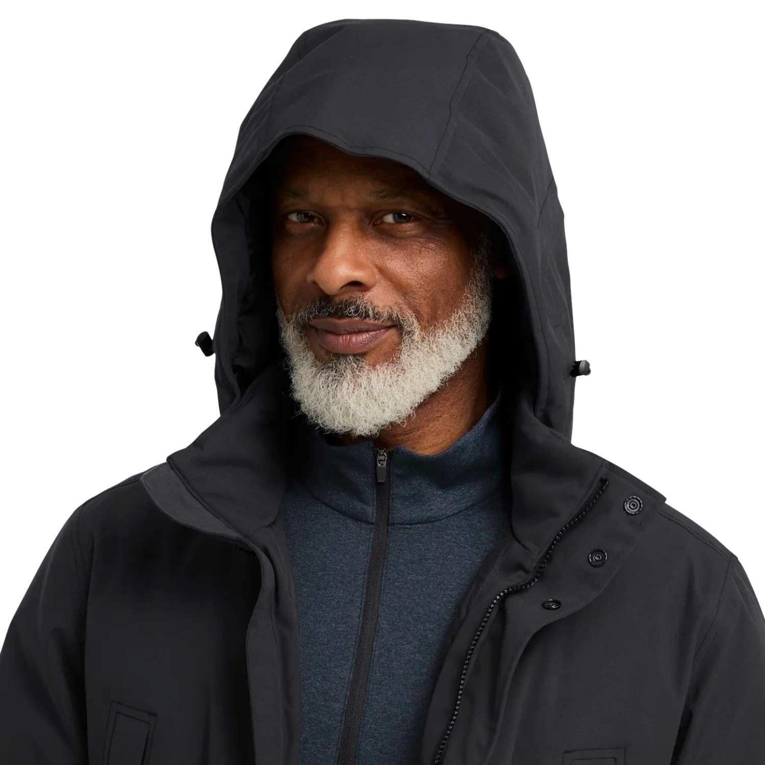 Jack Wolfskin Canyon Shield Parka Erkek Siyah Outdoor Ceketi