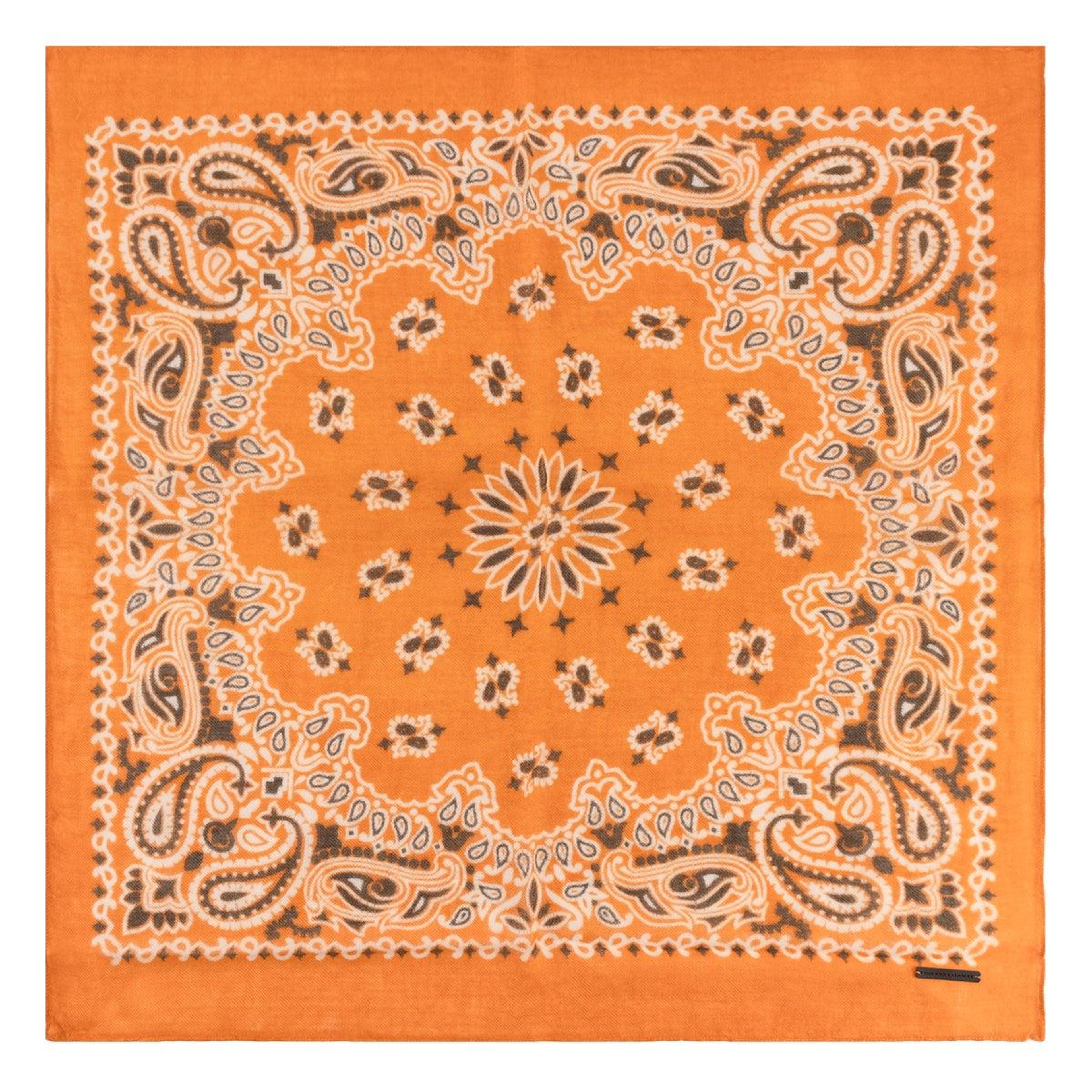 Turuncu Jas Baskılı Bandana 70x70 cm