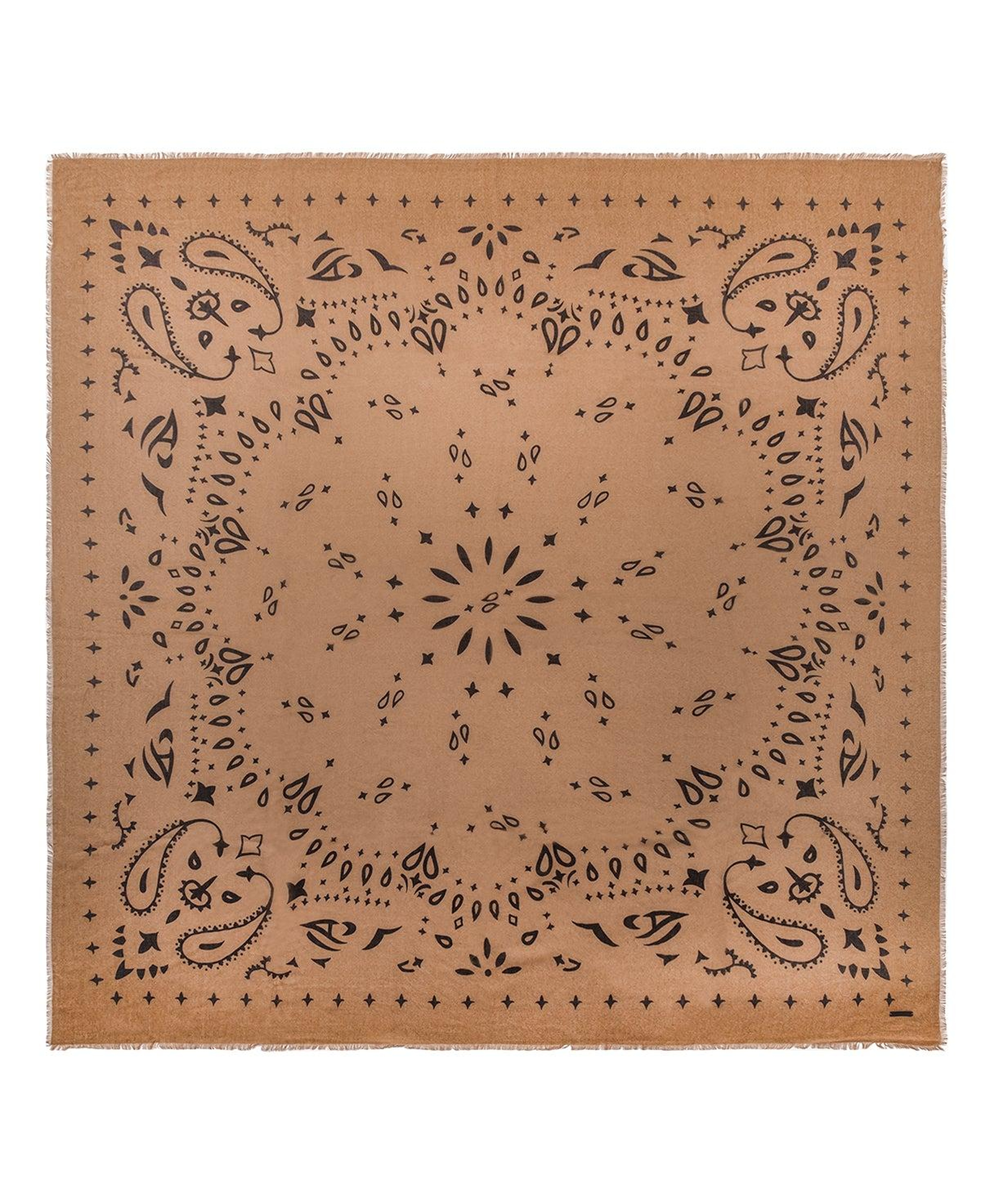 Bej Jas ipekli Baskılı Pareo Şal 140x140 cm