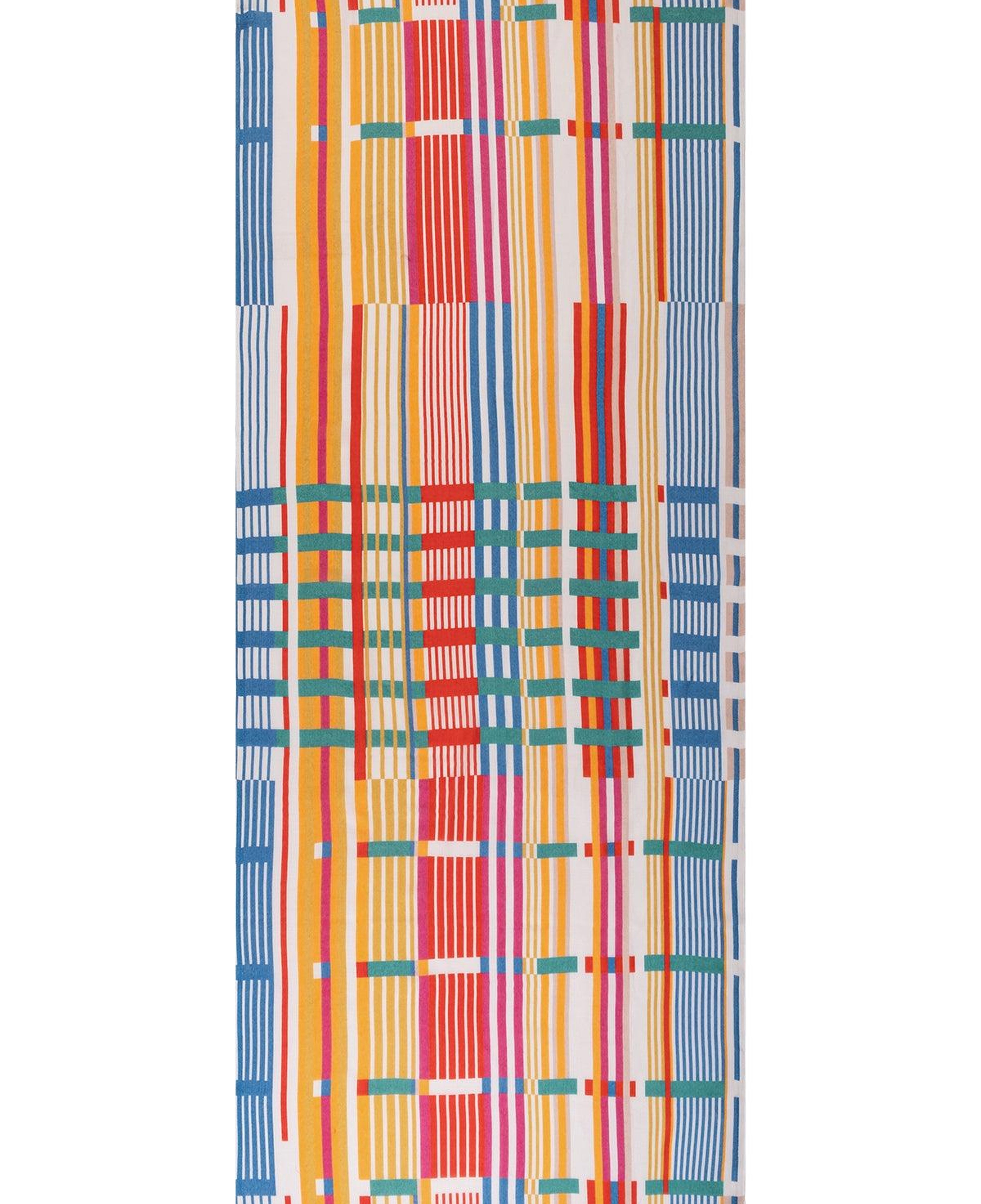 Mavi Jas İpekli Baskılı Pareo Şal 70x180 cm